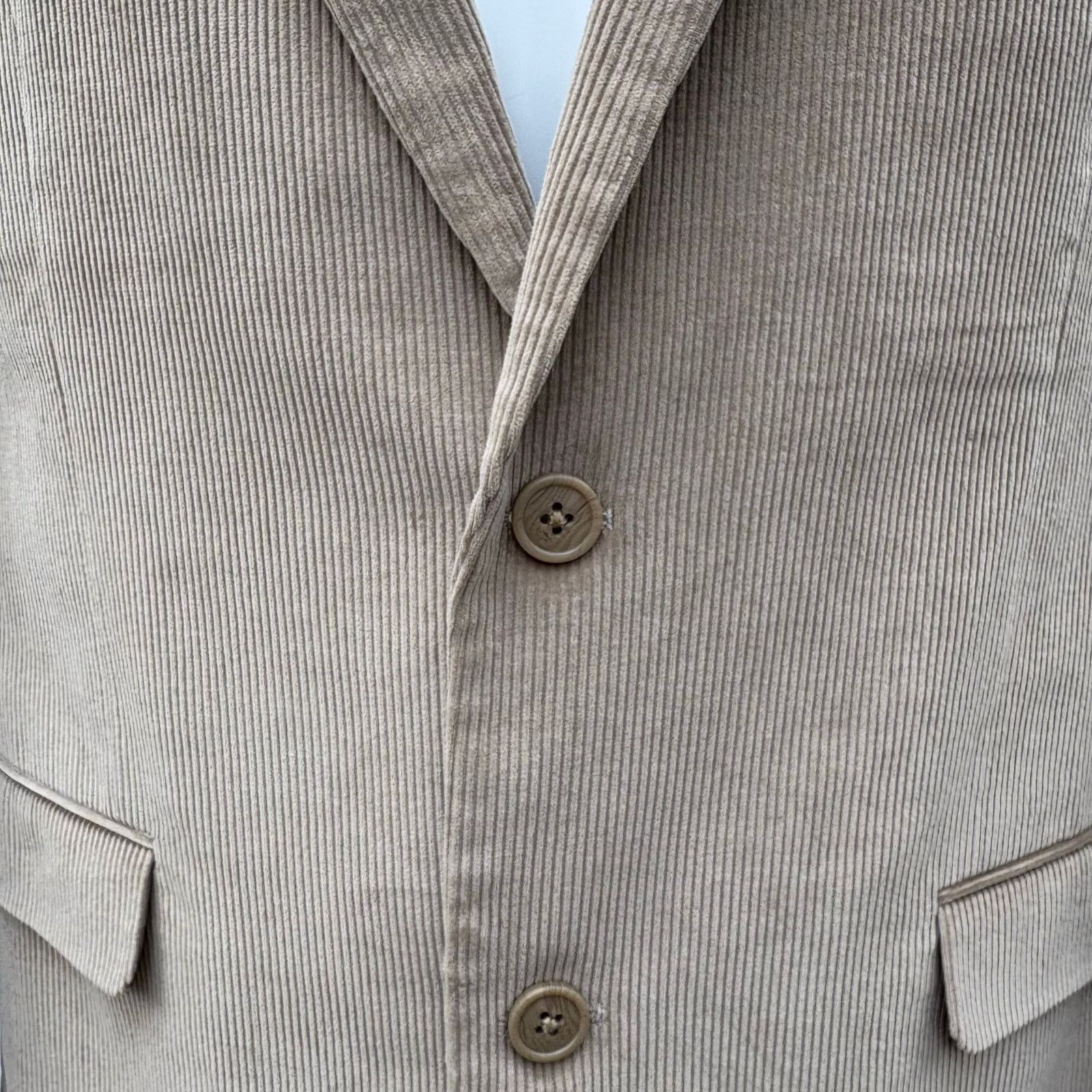 Saddlebred Saddlebred Heritage Corduroy Blazer Jacket Sz 42L Tan Preppy Size 42L - 12 Thumbnail