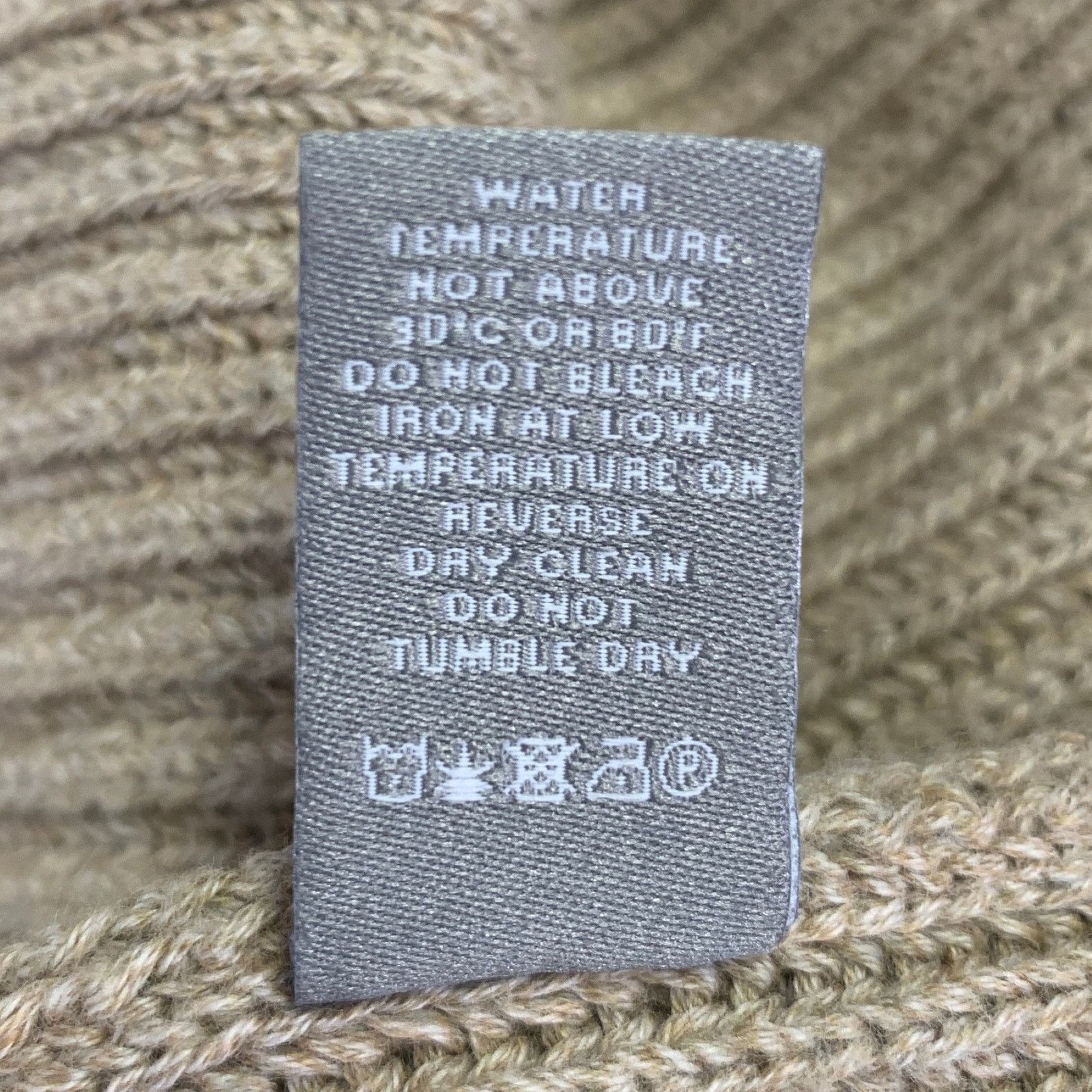 Neiman Marcus NEIMAN MARCUS Size XL Beige Knit Cotton Crew Neck Sweater Size US XL / EU 56 / 4 - 6 Thumbnail