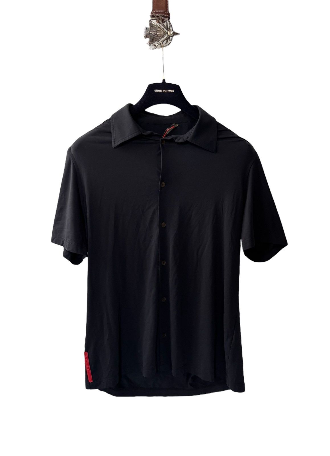 Prada Vintage Prada Nylon Overshirt Size US XL / EU 56 / 4 - 1 Thumbnail