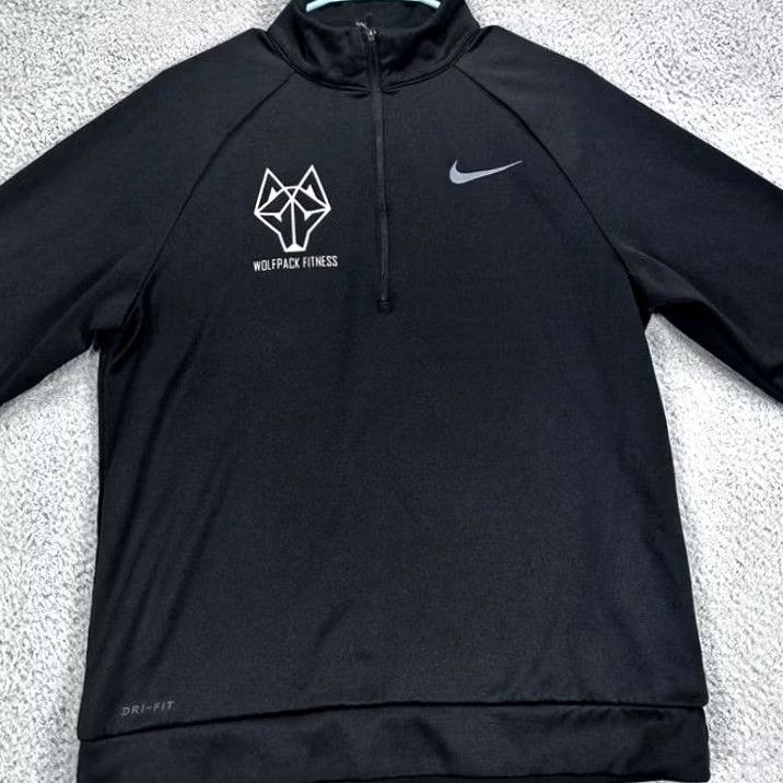 Nike Nike Dri-Fit Sweatshirt Mens Medium Black 1/4 Zip Pullover Gym Workout Size US M / EU 48-50 / 2 - 4 Thumbnail