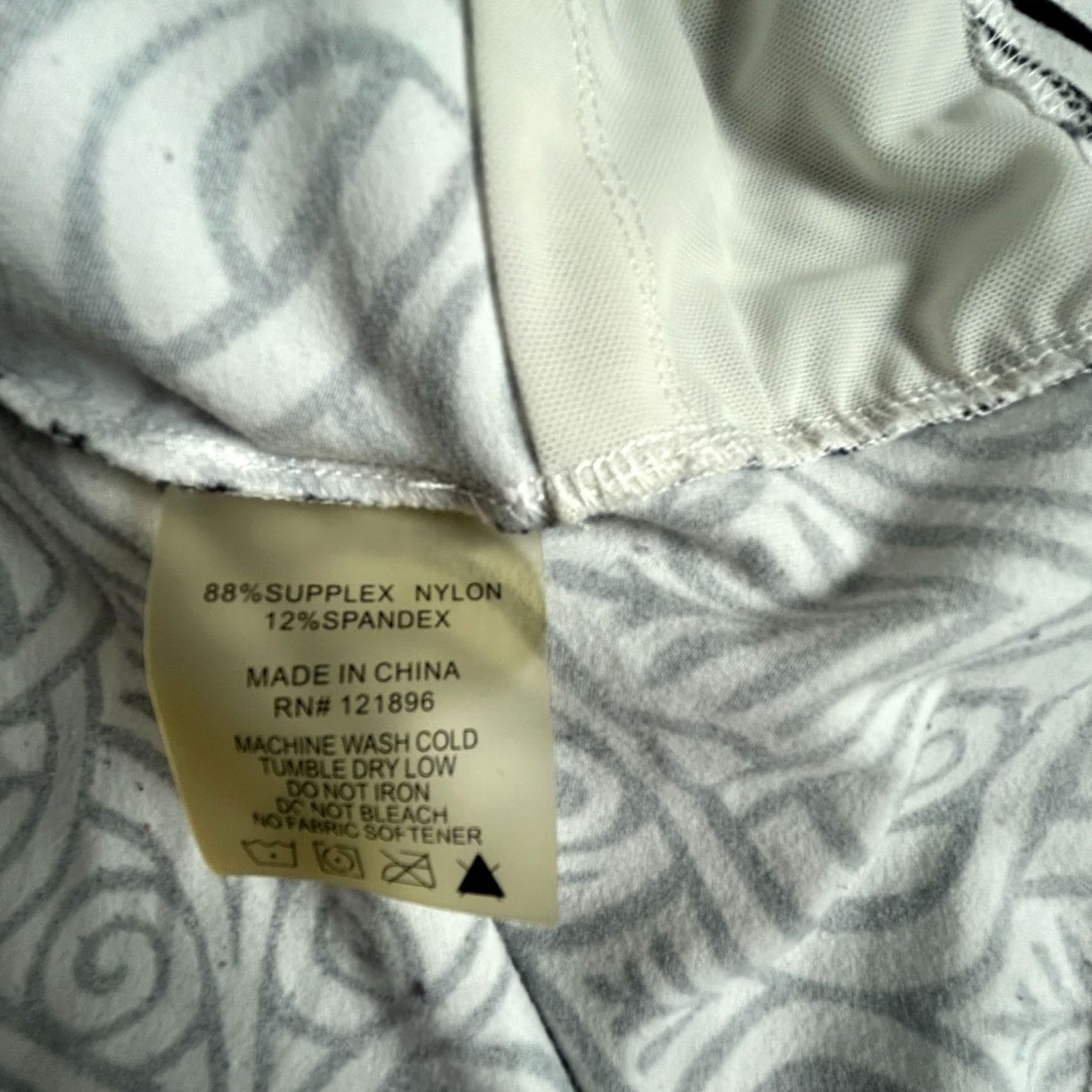 Vintage Title Nine Womens Cap Sleeve Black & White Printed Active Dress Medium Stretch Size M / US 6-8 / IT 42-44 - 4 Thumbnail