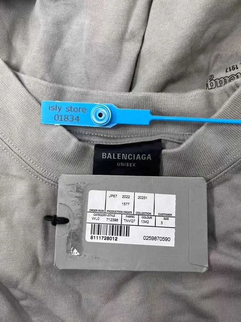 Balenciaga Balenciaga Logo Print Crewneck Short Sleeve T-shirt. Size US S / EU 44-46 / 1 - 5 Thumbnail