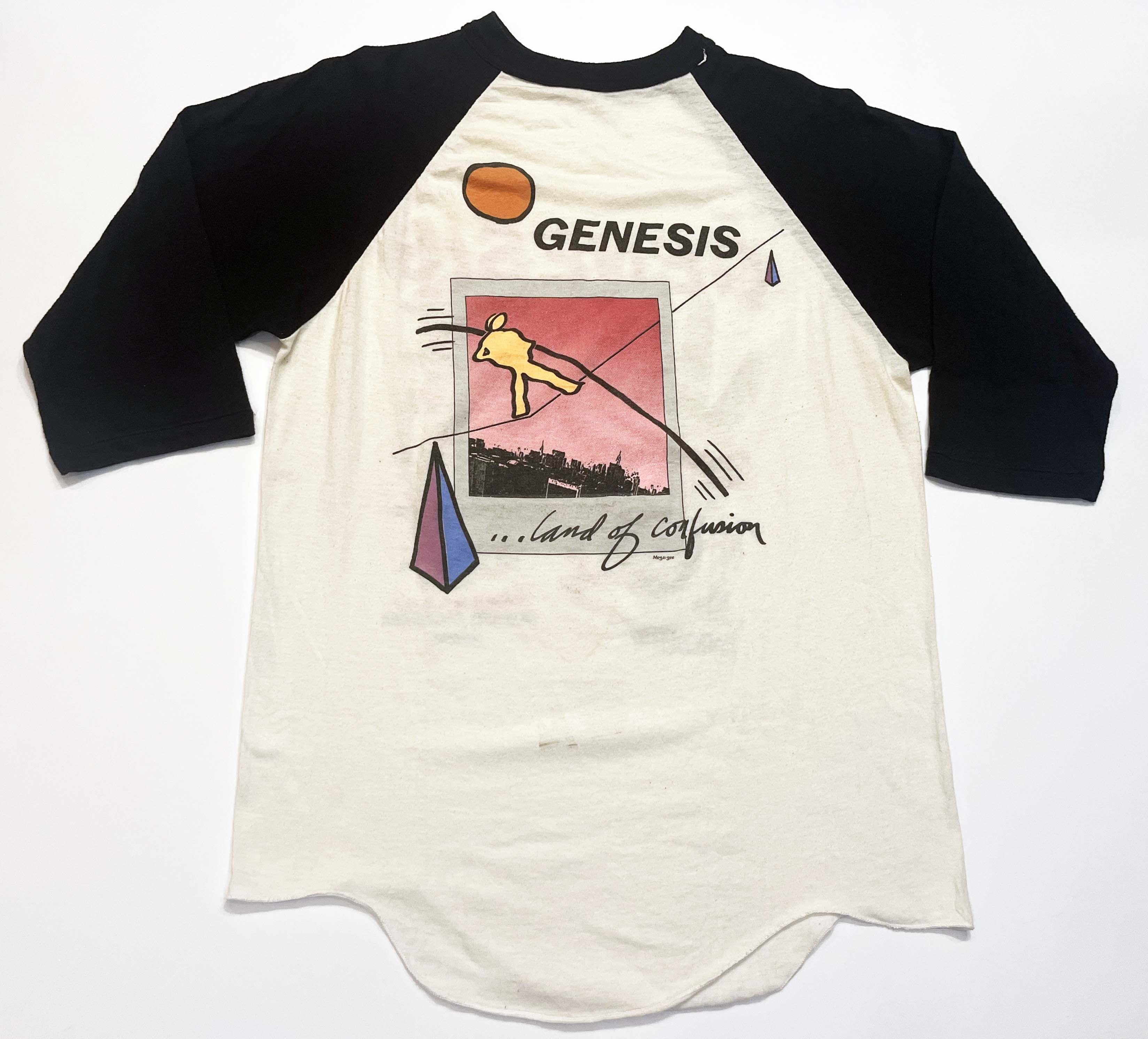 Vintage Vintage Genesis Invisible Touch 1986 Tour Band Raglan Shirt Size US L / EU 52-54 / 3 - 1 Thumbnail