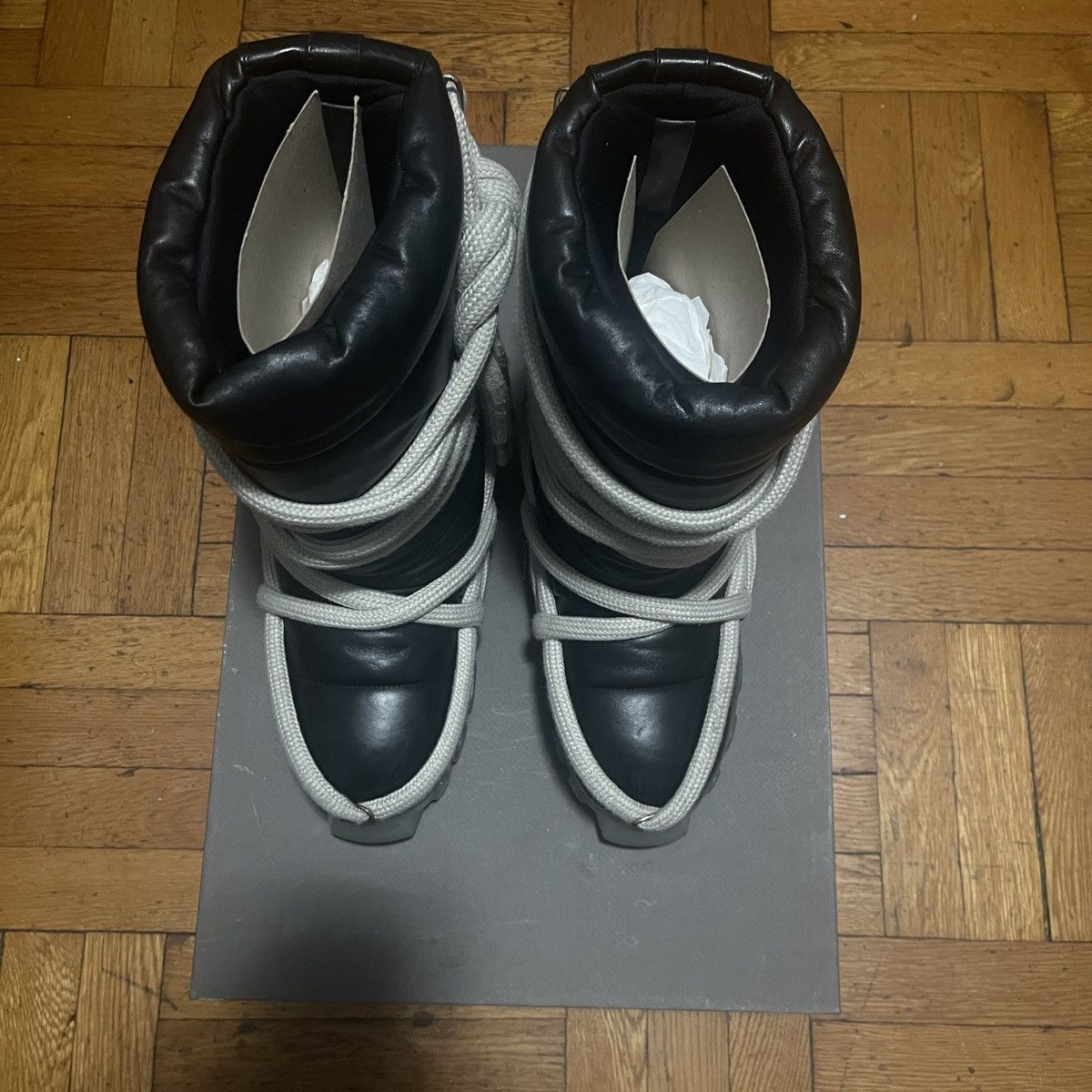 Rick Owens Rick Owens Lambskin Lunar Boots Size US 7 / EU 40 - 2 Thumbnail
