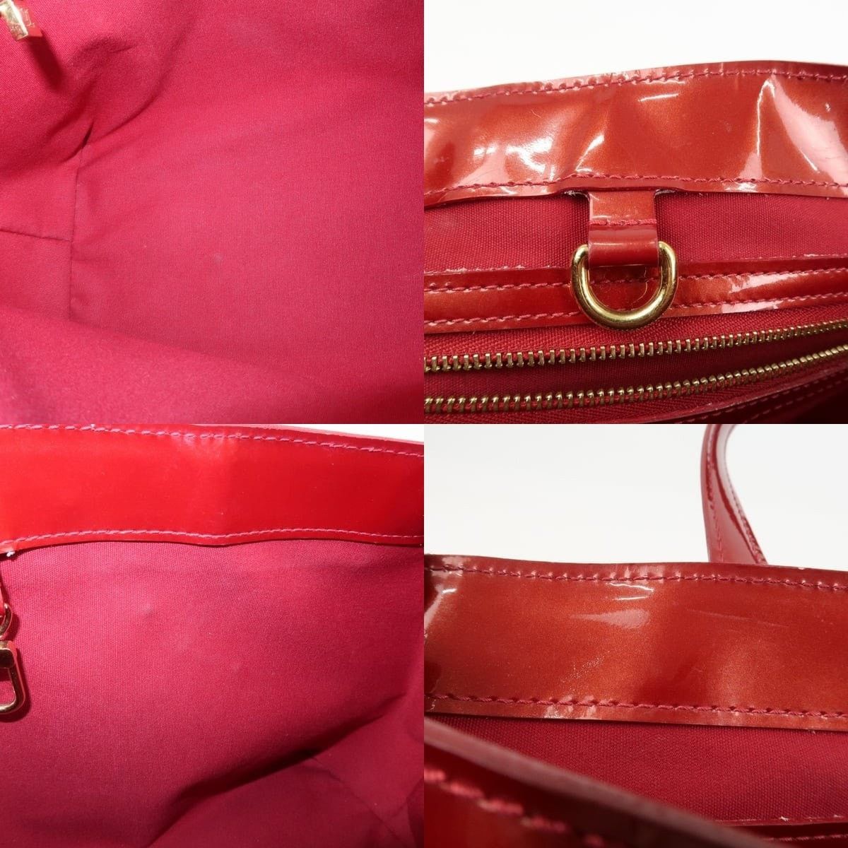 Louis Vuitton Louis Vuitton Monogram Vernis Wilshire PM Tote Red Size ONE SIZE - 7 Thumbnail