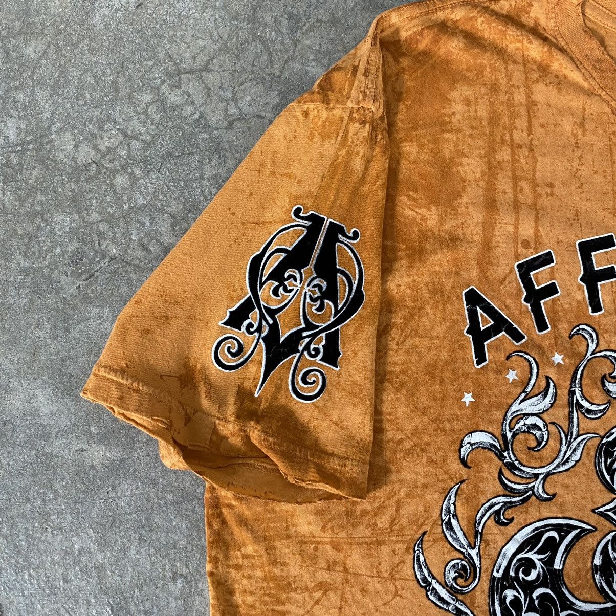 Affliction Vintage Y2K Affliction Seek & Destroy Dagger Distressed Tee Size US XXL / EU 58 / 5 - 6 Thumbnail