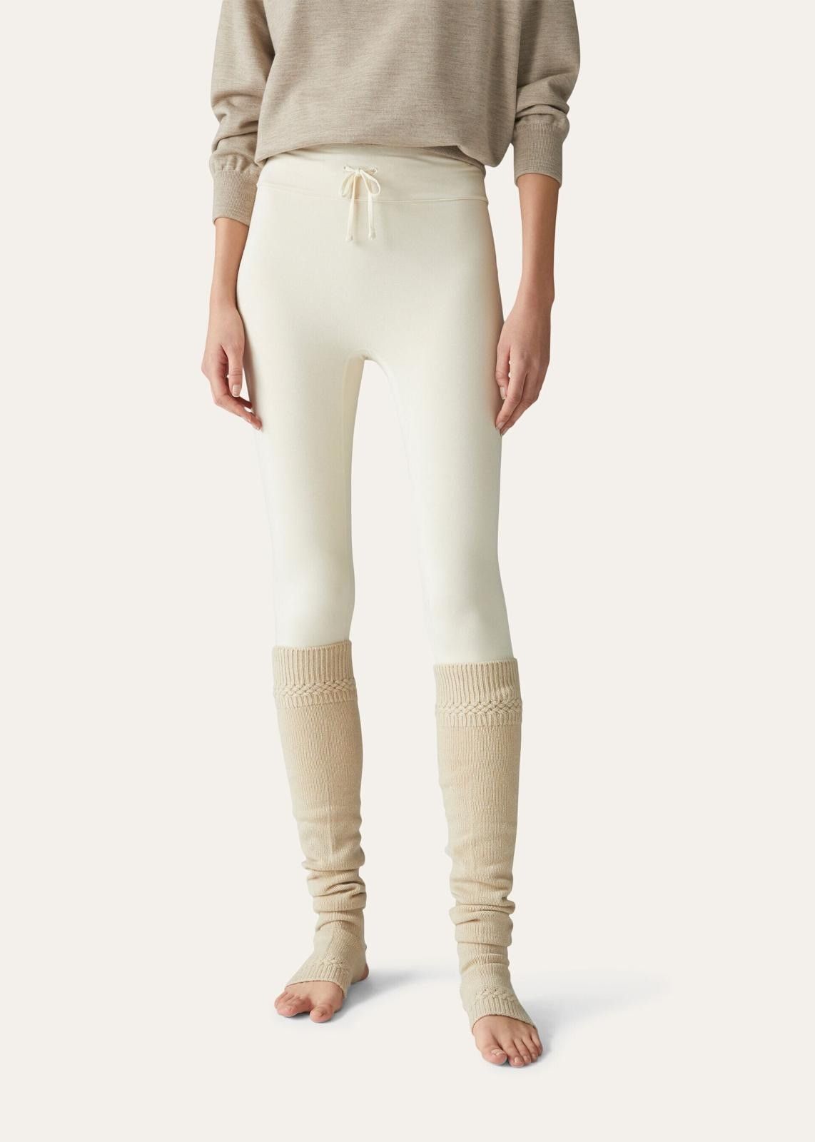 Loro Piana o1srvl11e1024 Cocooning Viscose Leggings in White Size 30" / US 8 / IT 44 - 2 Thumbnail