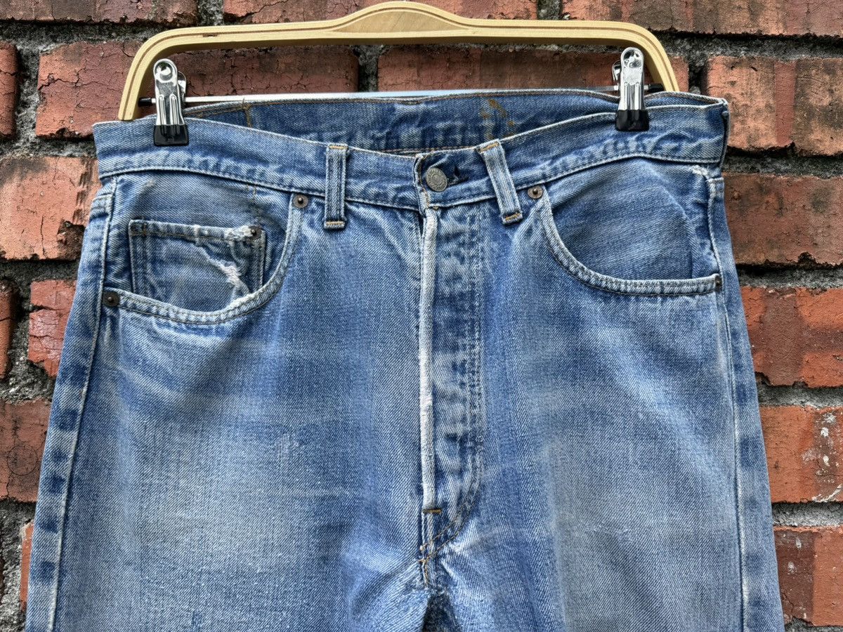 Levi's Vintage Clothing W33x30.5 Vintage levi’s 501 redline 80s repaired made in USA Size US 33 - 8 Thumbnail