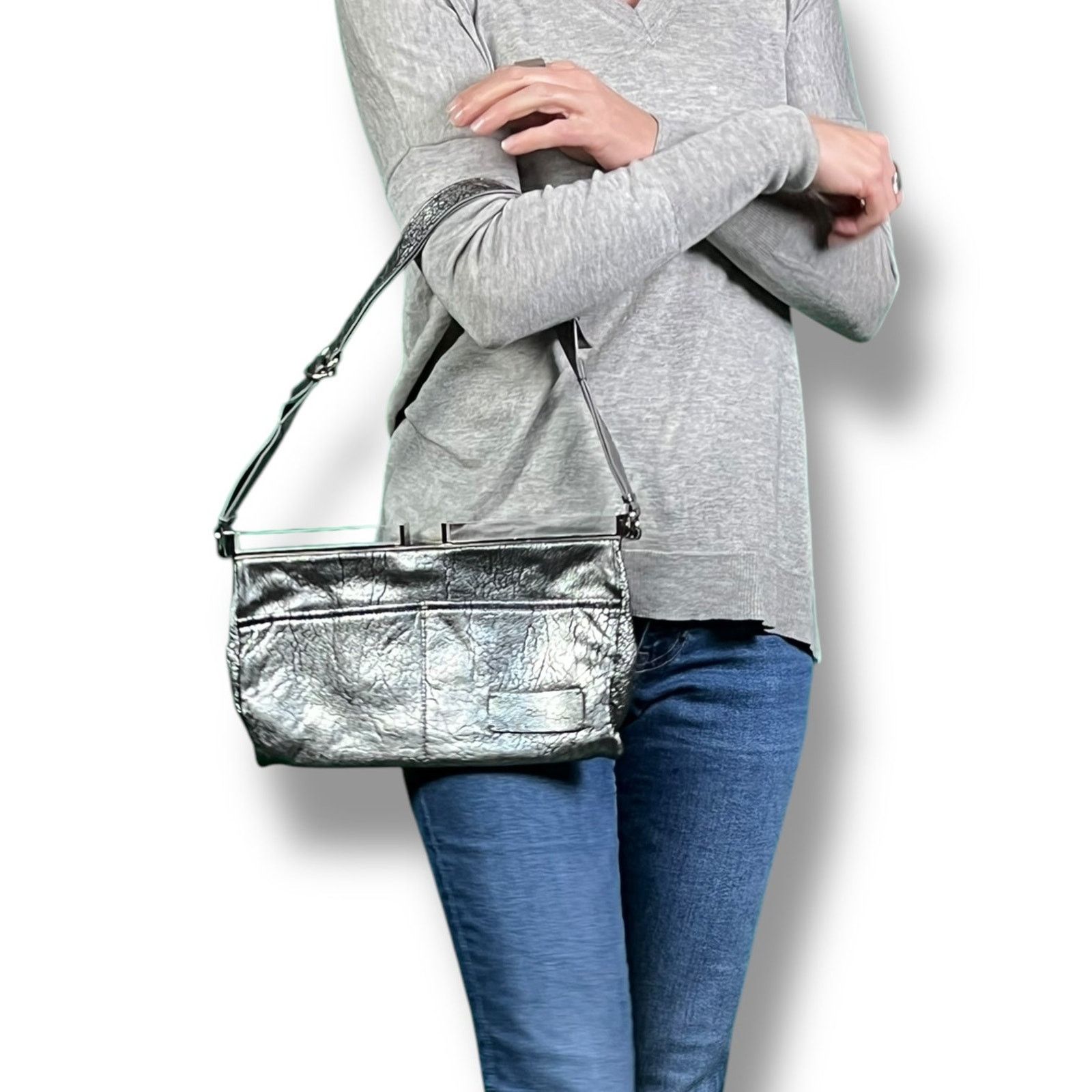 Chloe Chloe Plexi Leather Clutch Handbag Rare Y2k $1,495 Retail Size ONE SIZE - 5 Thumbnail