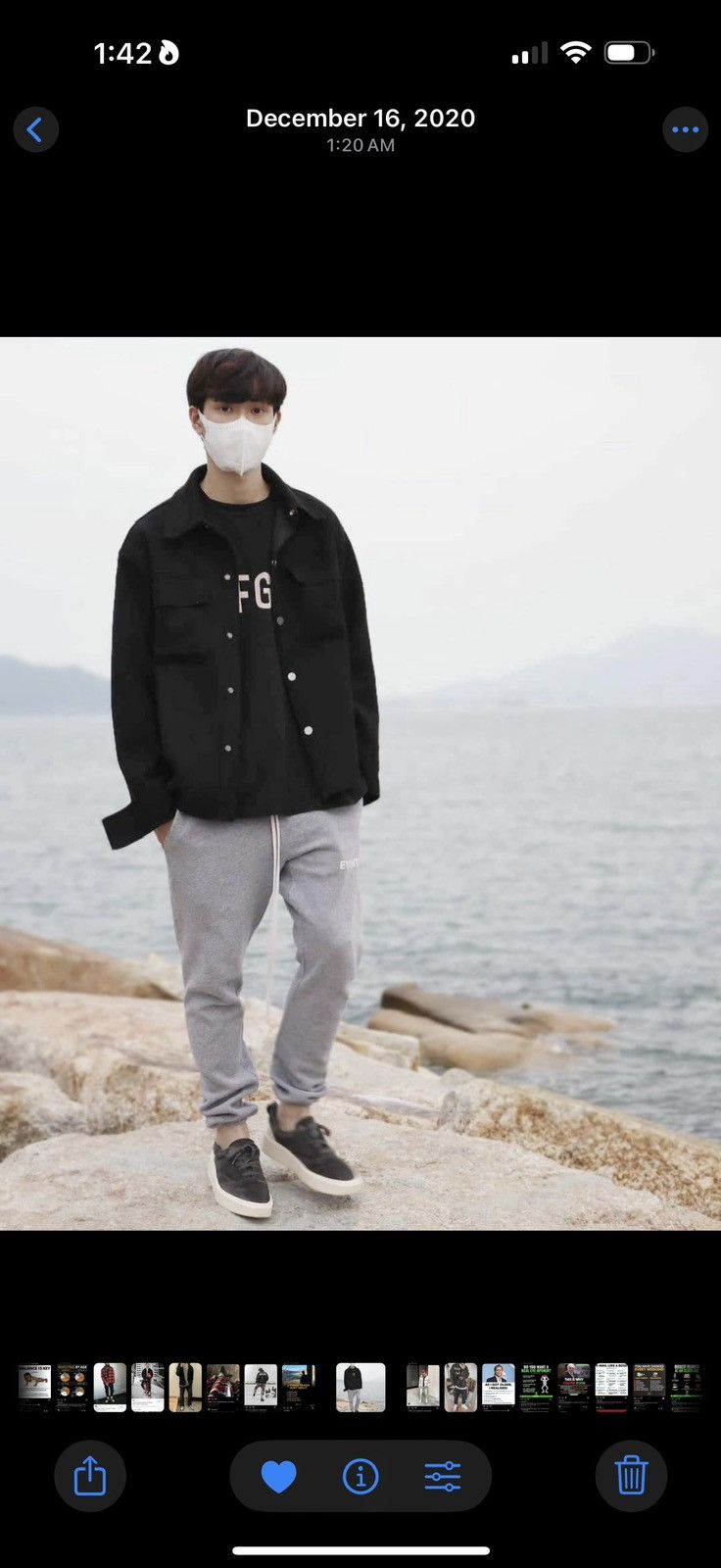 Fear of God Fear of God FG Logo T-Shirt Vintage Black Small Size US S / EU 44-46 / 1 - 8 Thumbnail