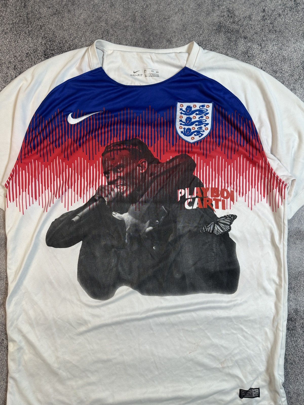 Vintage Nike England Logo Playboi Carti Soccer Jersey Blokecore XXL Size US XXL / EU 58 / 5 - 2 Thumbnail