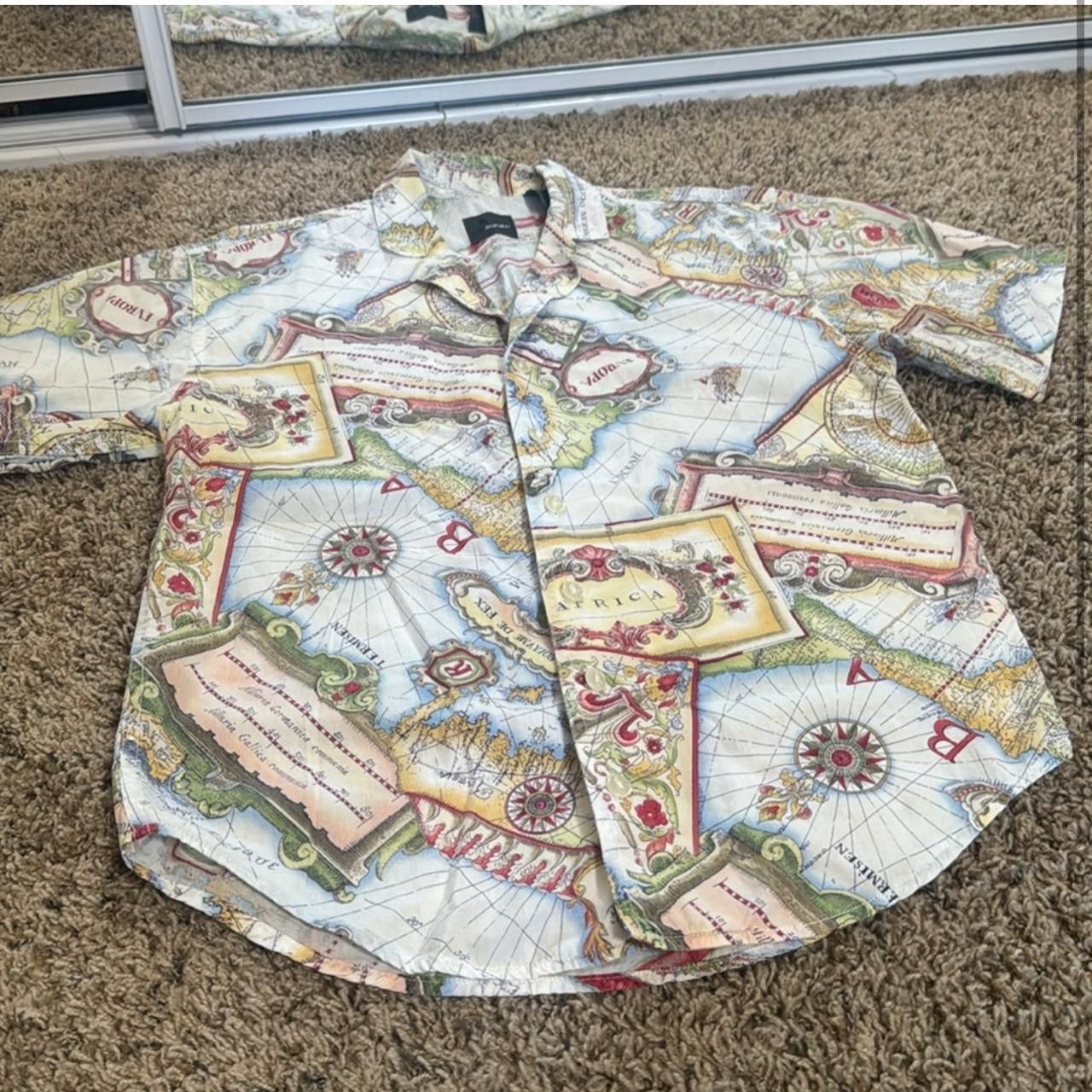 Vintage Vintage World Map Button Down Size S / US 4 / IT 40 - 2 Thumbnail