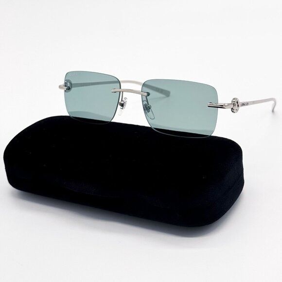 Gucci NEW GUCCI SUNGLASSES GG1703S 002 SILVER UNISEX EYEWEAR Size ONE SIZE - 3 Thumbnail