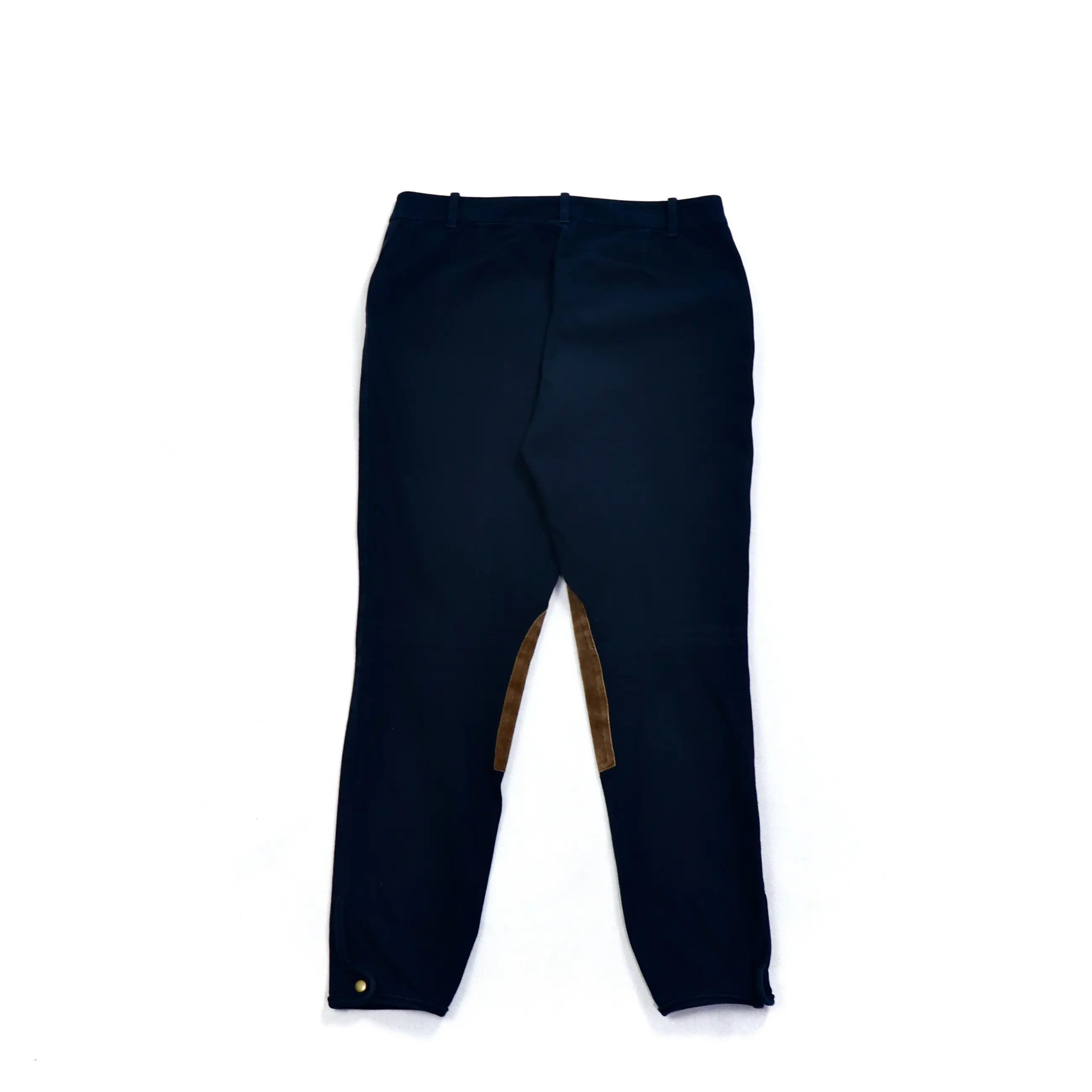 Polo Ralph Lauren PRL Leather Suede Inserts Cropped Chino Pants Size 28" / US 6 / IT 42 - 4 Thumbnail