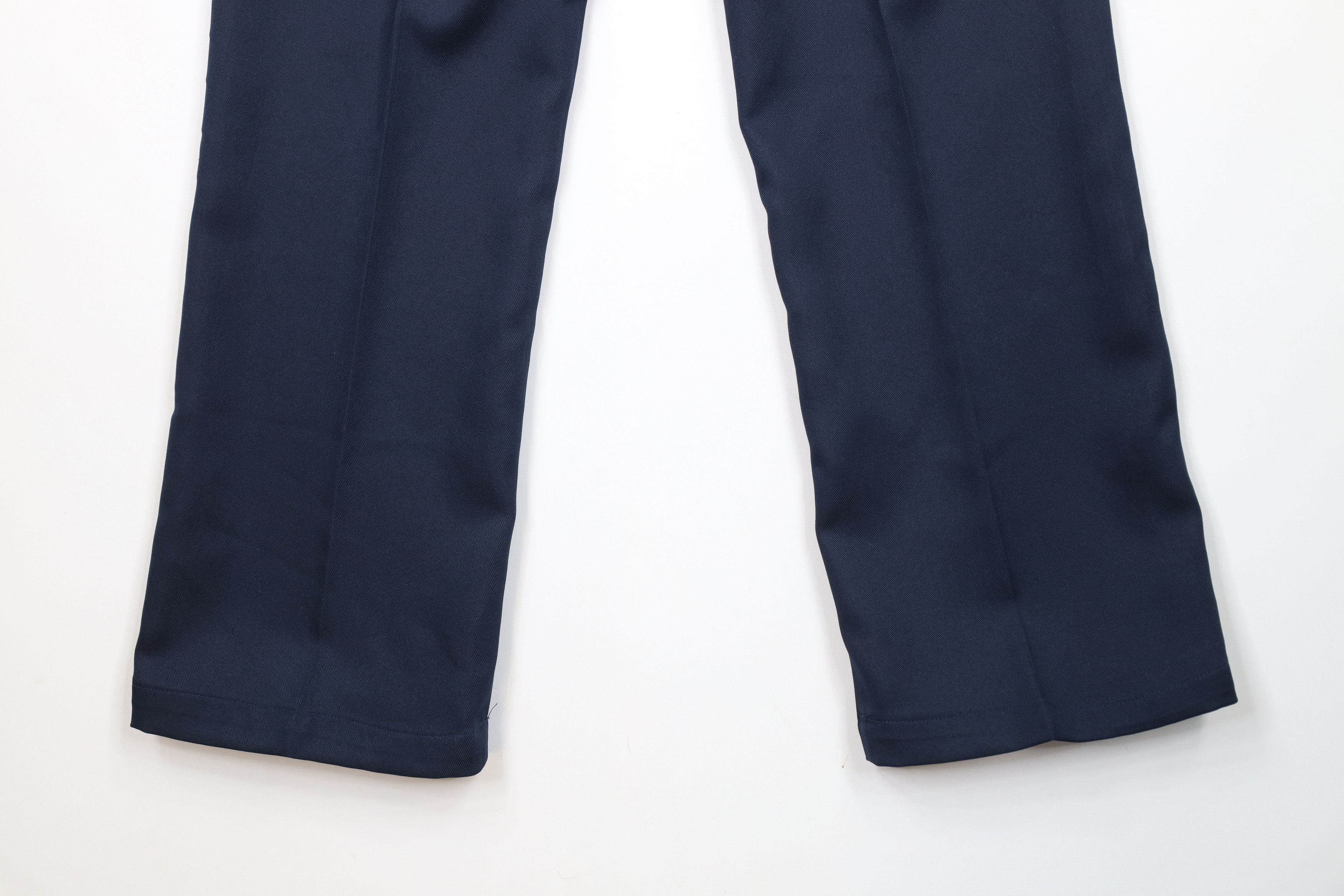 Vintage Vintage 90s Streetwear Flared Wide Leg Chino Pants Navy Blue Size US 30 / EU 46 - 12 Thumbnail