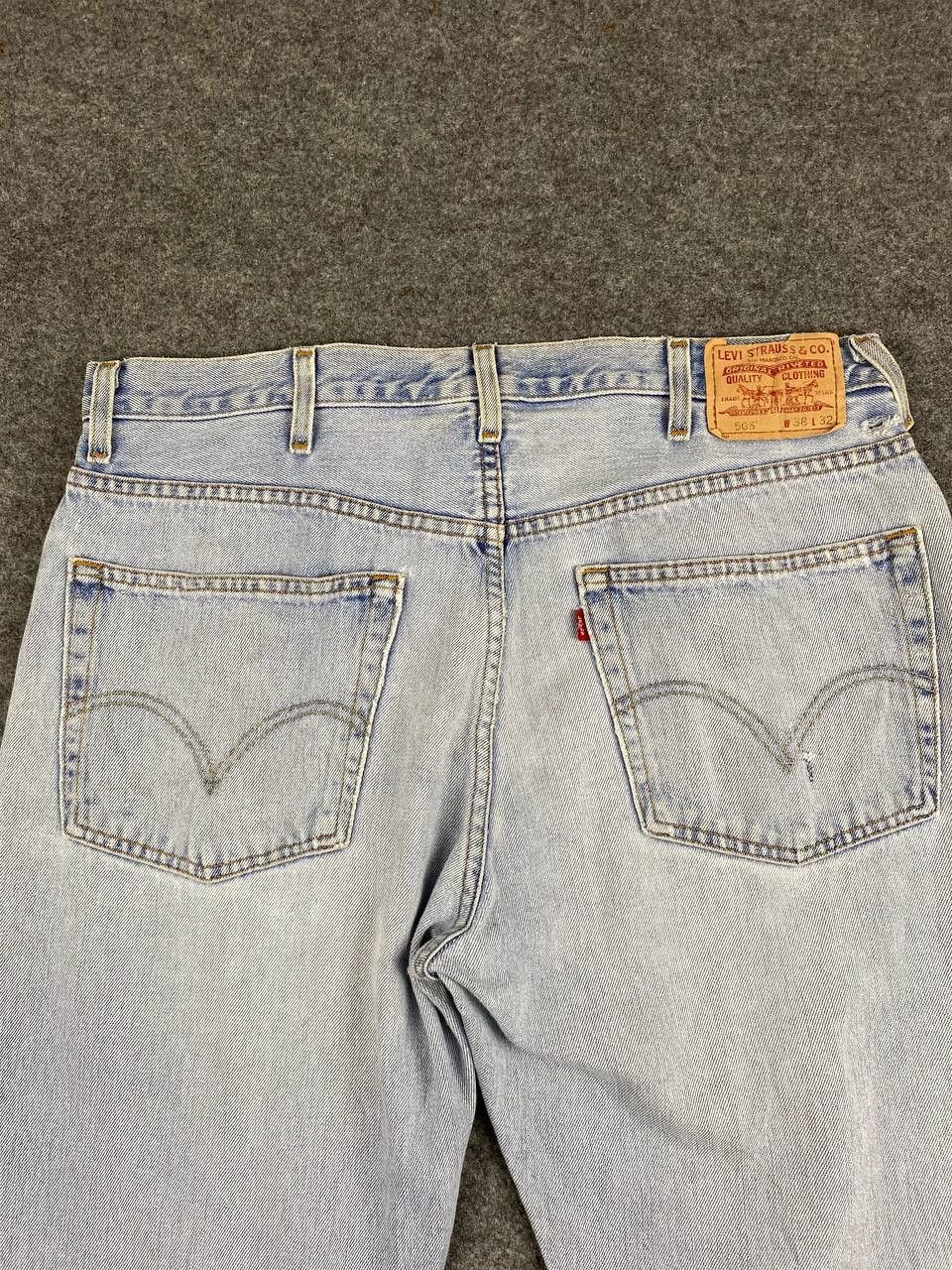 Levi's vintage levis 505 regular fit distressed denim Size US 39 - 3 Thumbnail