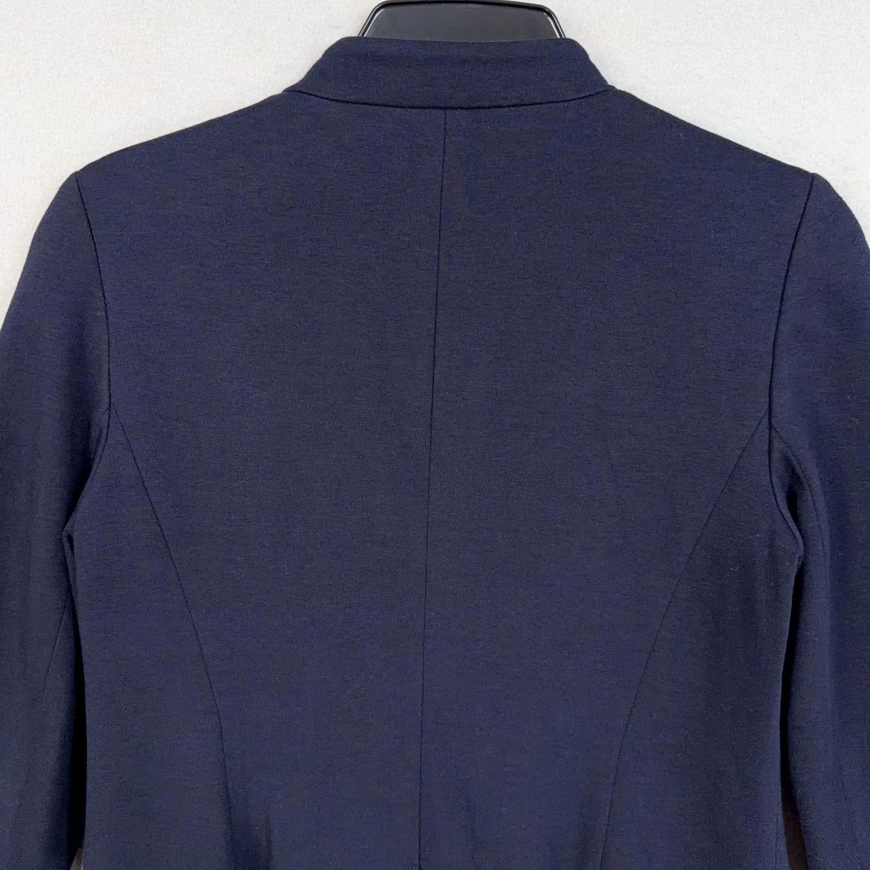 Talbots Talbots Blazer Navy Aberdeen One Button Knit Lined Career Jacket Womens 2 Blue Stretch Dressy Workwear Mens? Size XS / US 0-2 / IT 36-38 - 7 Thumbnail