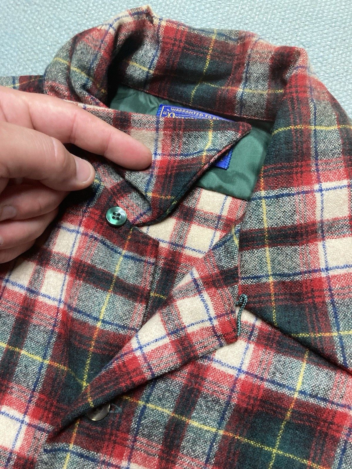 Vintage 60s Pendleton loop collar board shirt plaid Christmas small Size US S / EU 44-46 / 1 - 4 Thumbnail