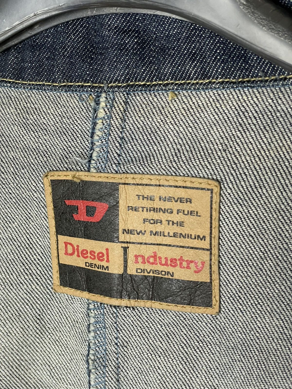 Diesel × Vintage Vintage Y2K Diesel Denim Western Cropped Distressed Jacket Size M / US 6-8 / IT 42-44 - 9 Thumbnail
