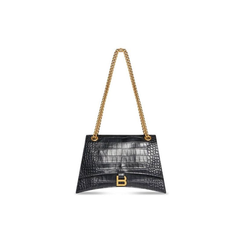 Balenciaga o1la1rc1a0126 Size: OS / Crush Medium Chain Bag Crocodile Size ONE SIZE - 1 Thumbnail