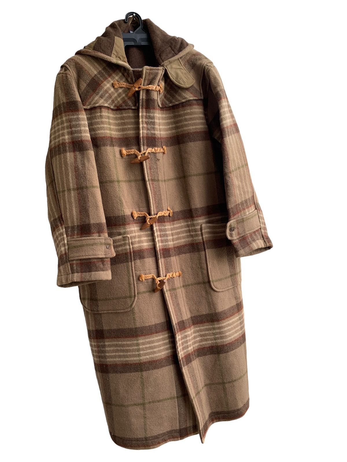 Polo Ralph Lauren Ralph Lauren Calhoun Plaid Wool Blend Duffer LongCoat Size US M / EU 48-50 / 2 - 2 Thumbnail