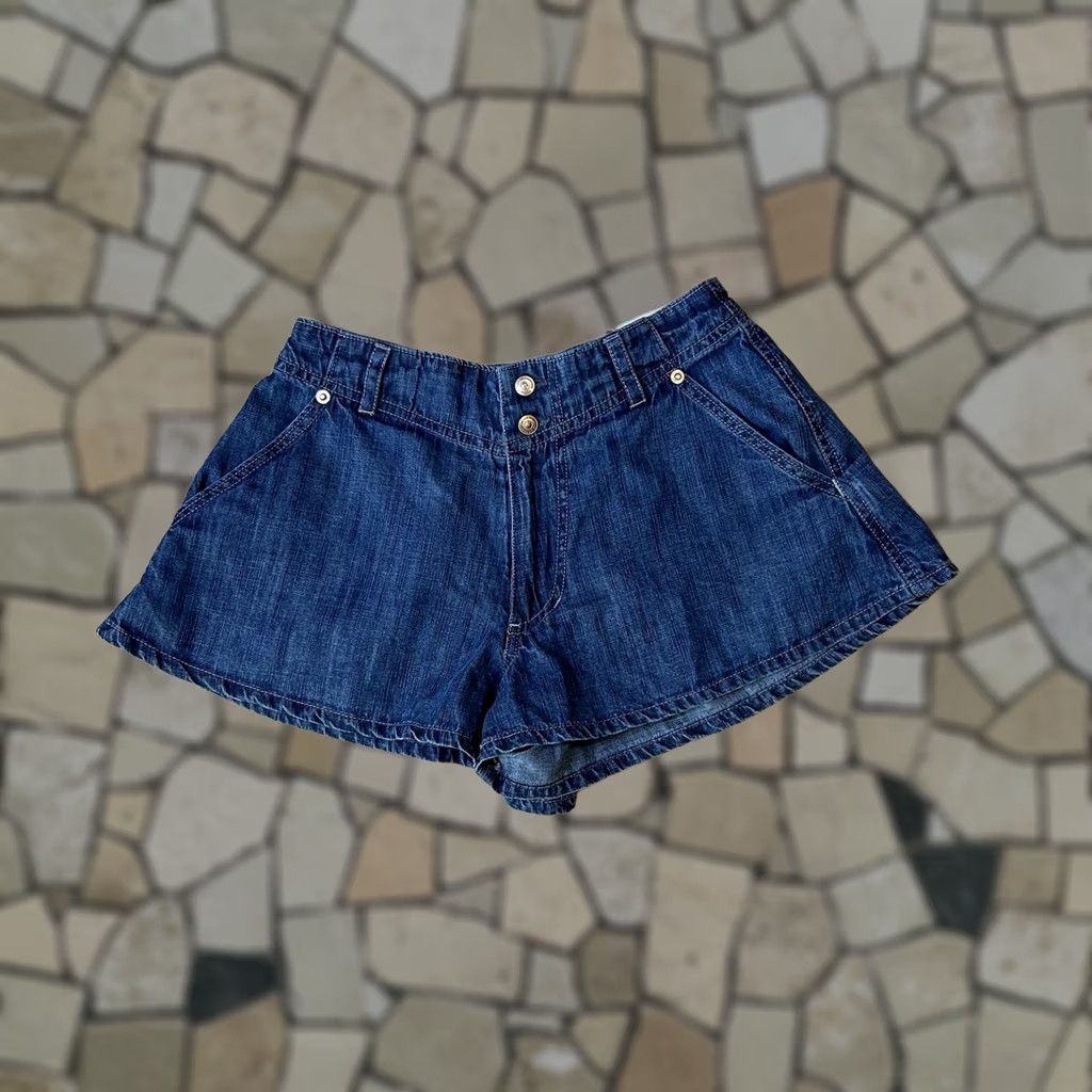 Free People VINTAGE Free People We The Free Riverside Denim Shorts Women’s 25 Casual High Rise 25 Blue Bohemian Womens Size 42" / US 20 - 1 Thumbnail