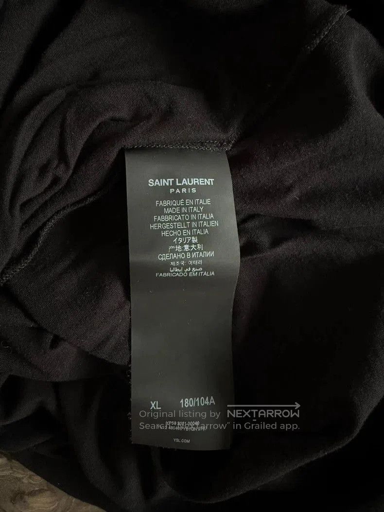 Saint Laurent Paris Saint Laurent YSL Logo Black Short Sleeve T. Size US XL / EU 56 / 4 - 3 Thumbnail