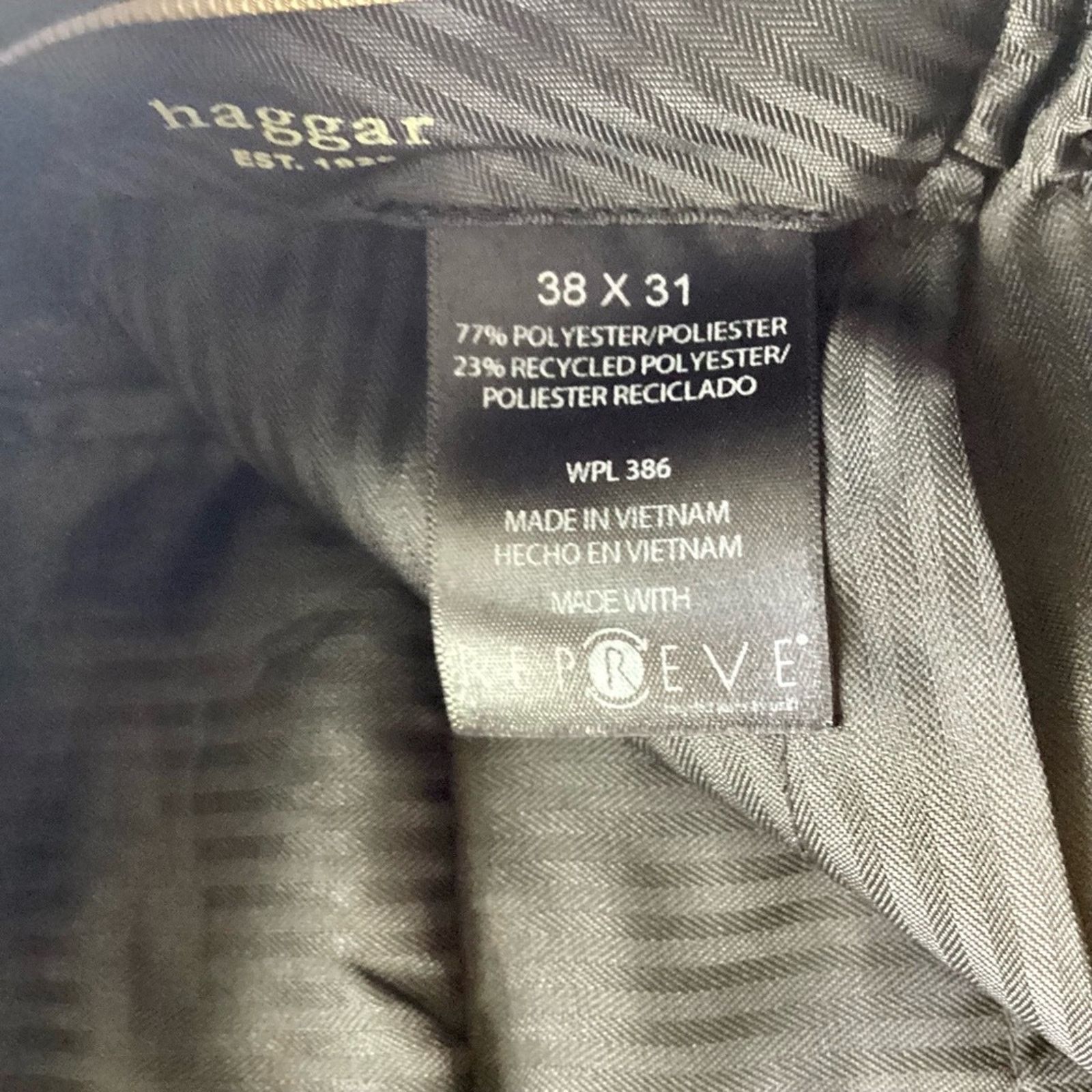 Haggar Men's Haggar® Classic Fit Flat Front Pants Size 38R - 4 Thumbnail
