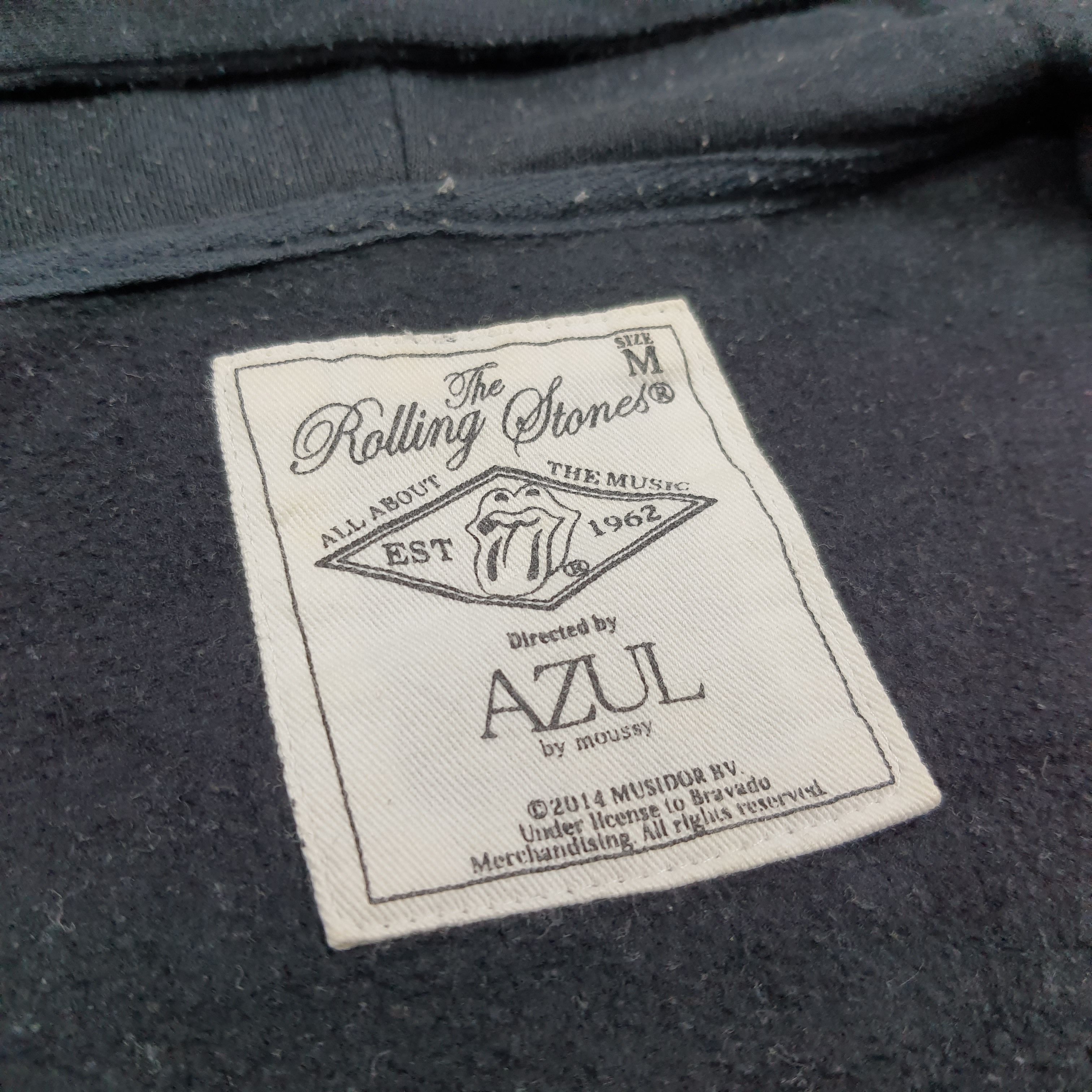 The Rolling Stones Vintage The Rolling Stones Band Double Zipper Hoodie C281N9 Size US S / EU 44-46 / 1 - 6 Thumbnail