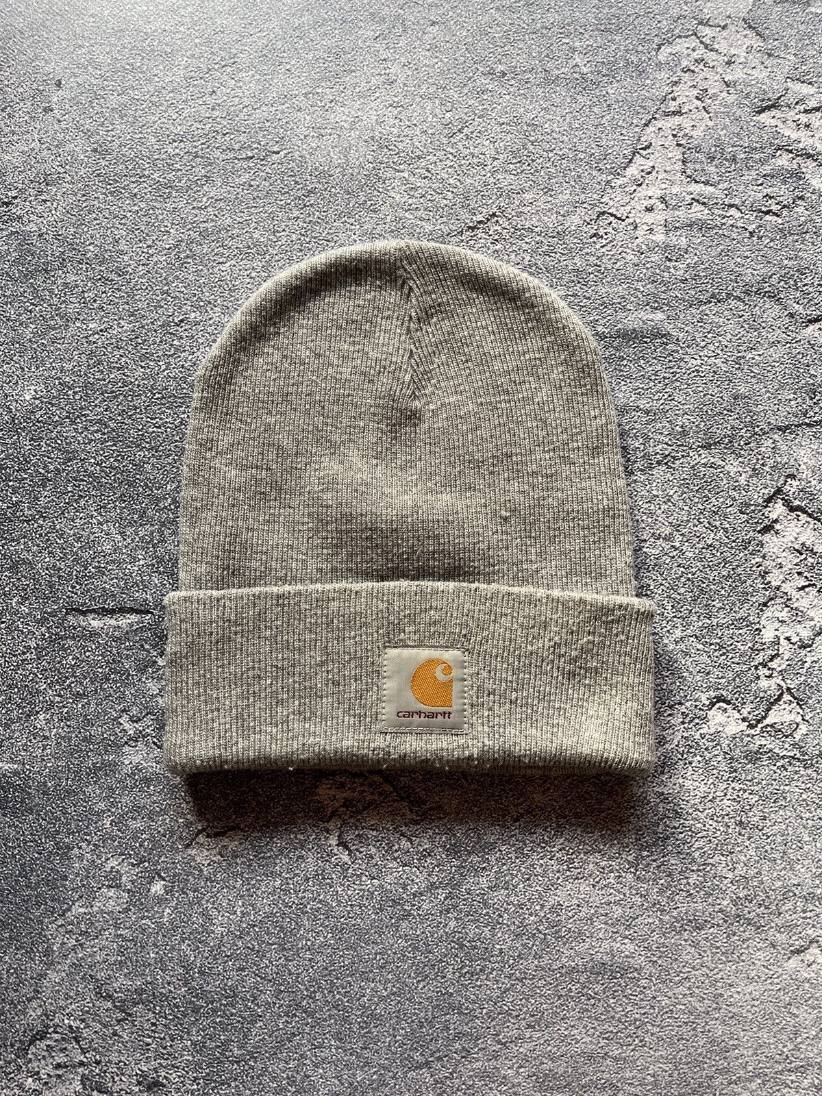 Carhartt Carhartt Beanie Hat Cap OS Gray Winter Work Wear Outdoors Size ONE SIZE - 1 Thumbnail