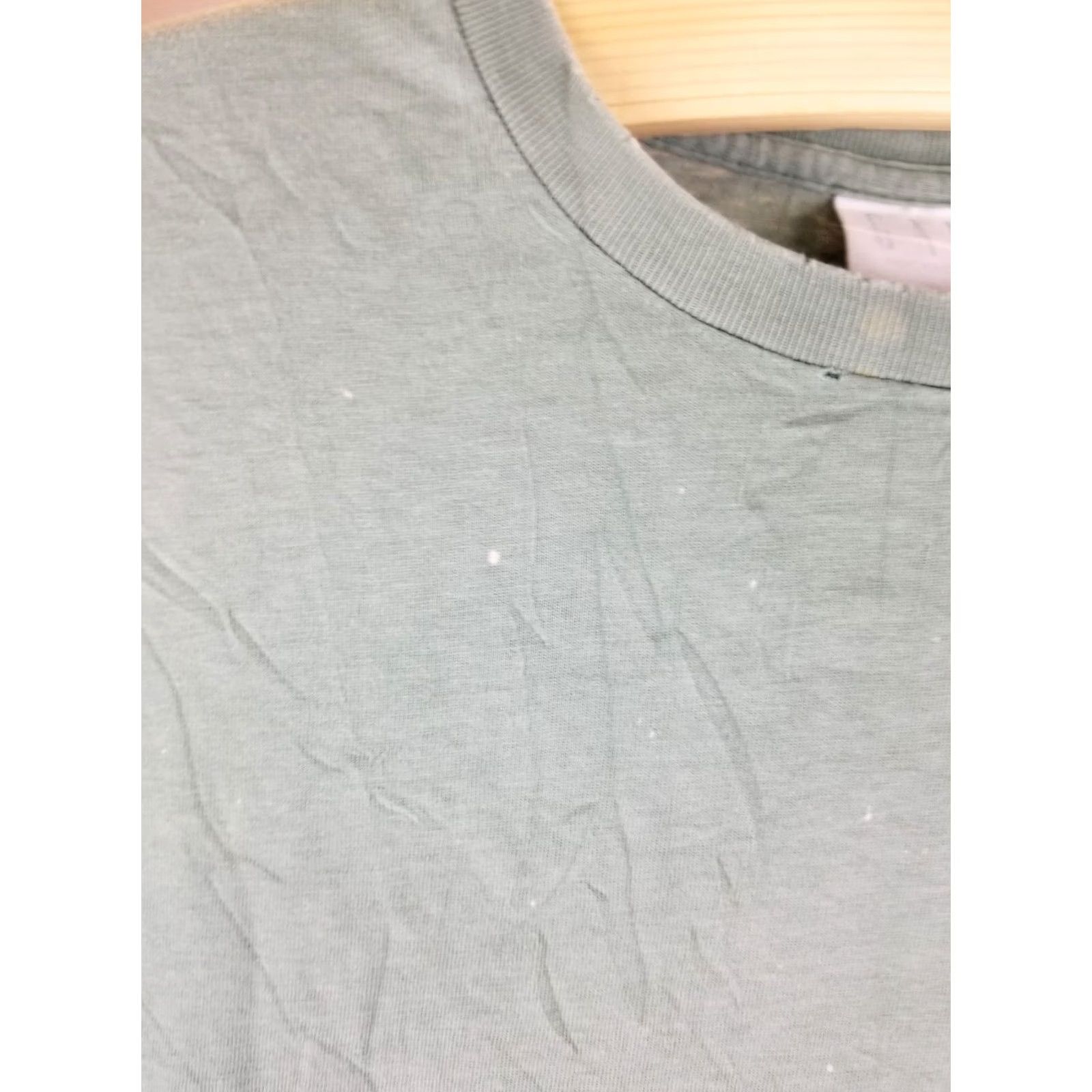 Gap VINTAGE 90' GAP T-SHIRT ONE POCKET SUN FADED DISTRESSED COTTON XLARGE Green Mens Size US XL / EU 56 / 4 - 3 Thumbnail