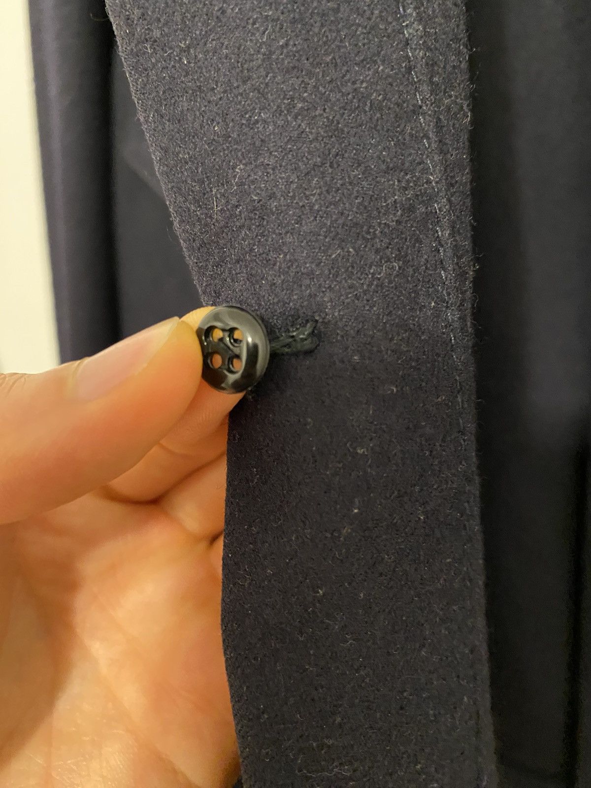 Yohji Yamamoto 01aw navy wool trucker yohji tab jacket Size US M / EU 48-50 / 2 - 14 Thumbnail