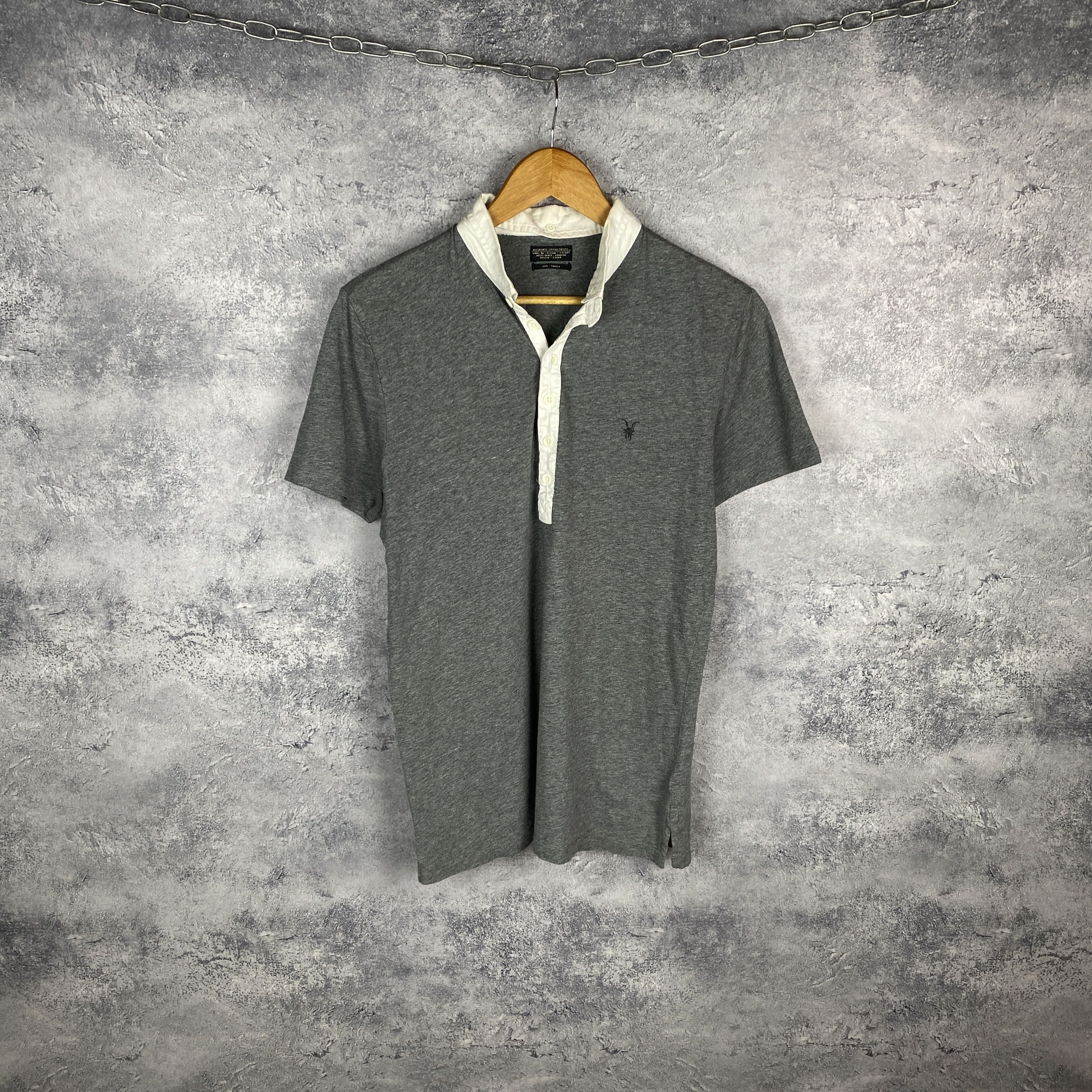 Allsaints Allsaints Vintage Polo Shirt Men's Size S Size US S / EU 44-46 / 1 - 1 Thumbnail