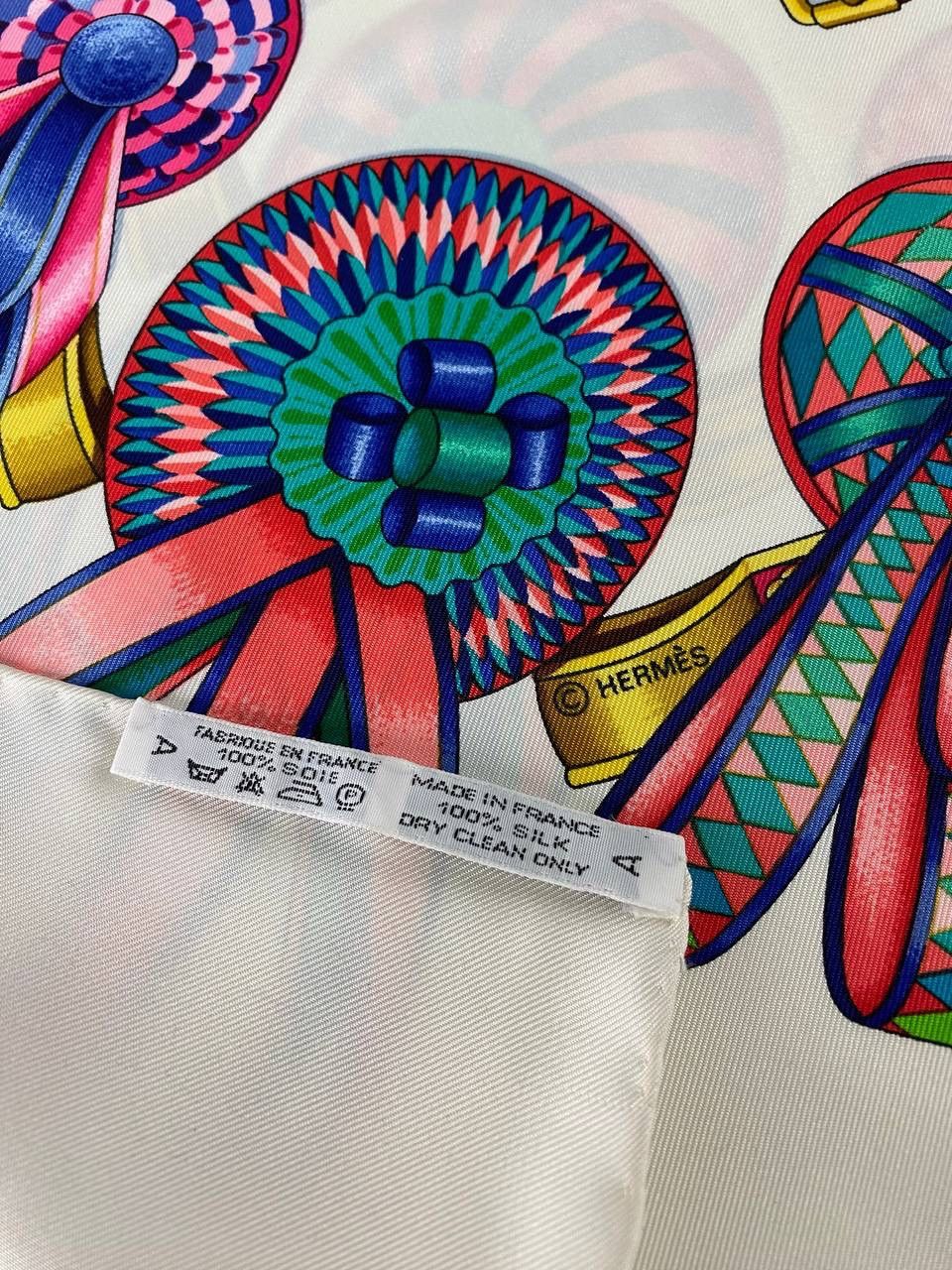 Hermes Hermes 90s Les Rubans Du Cheval scarf Size ONE SIZE - 2 Thumbnail