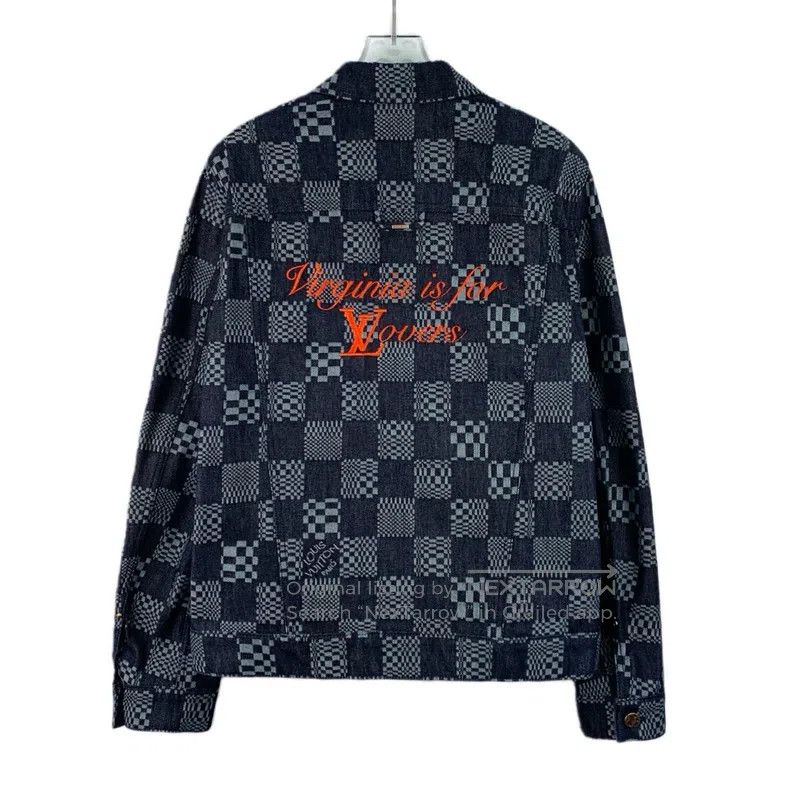 Louis Vuitton Louis Vuitton 23 Dark Blue Checker Cotton Lapel Single Bre Size US S / EU 44-46 / 1 - 2 Thumbnail