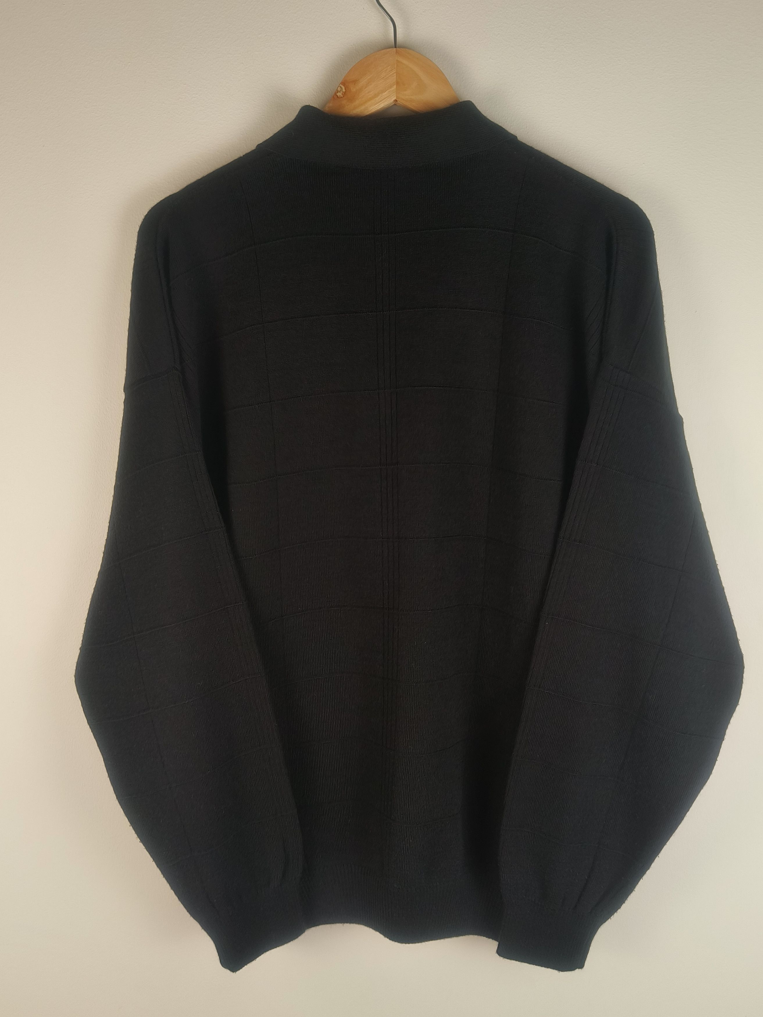 Vintage Montecatini Wool Acrylic Half-Button Sweater Size US XL / EU 56 / 4 - 4 Thumbnail