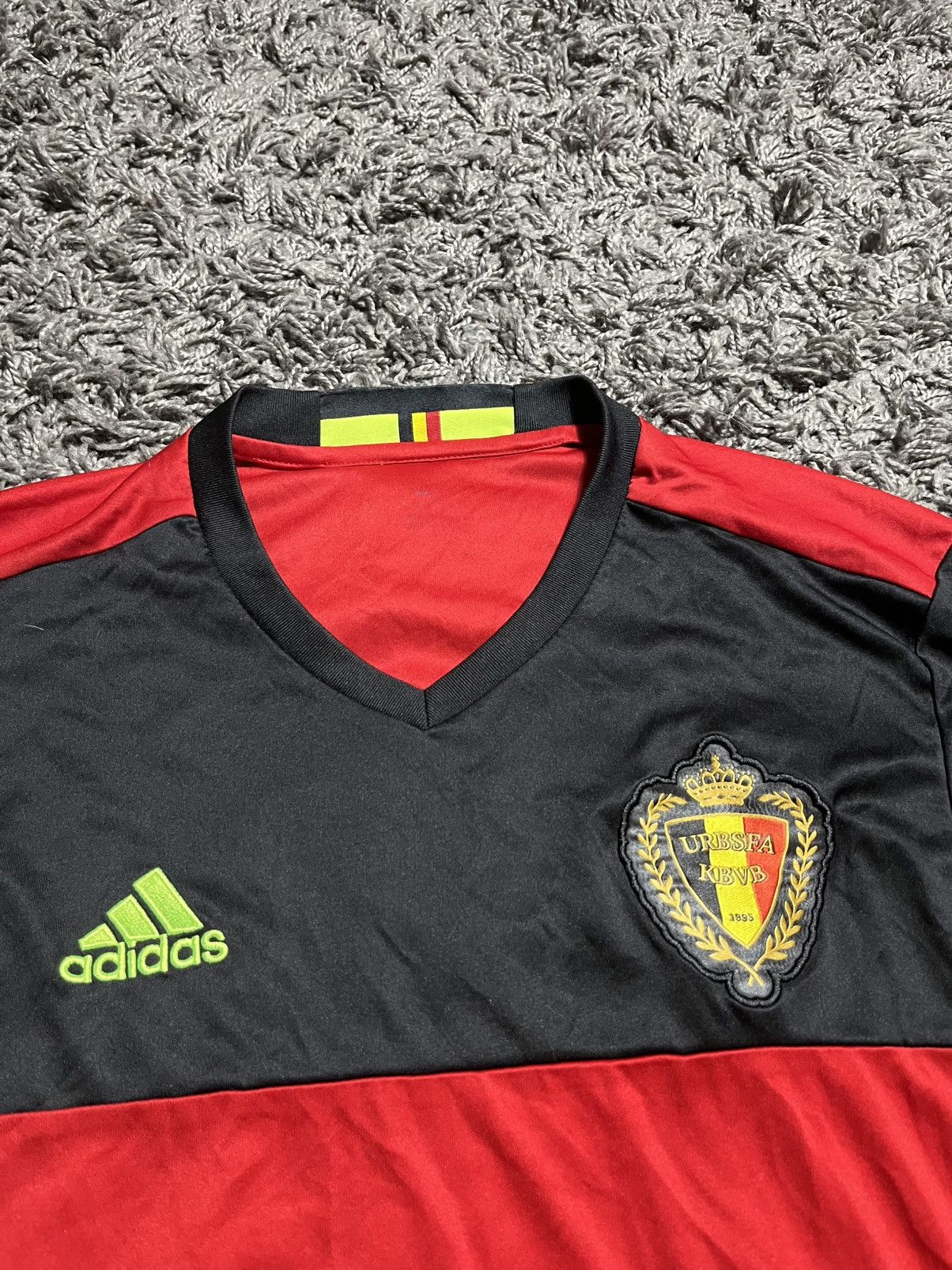 Adidas ADIDAS BELGIUM 2016/17 TRIKOT SOCCER NATIONAL JERSEY Size US M / EU 48-50 / 2 - 2 Thumbnail