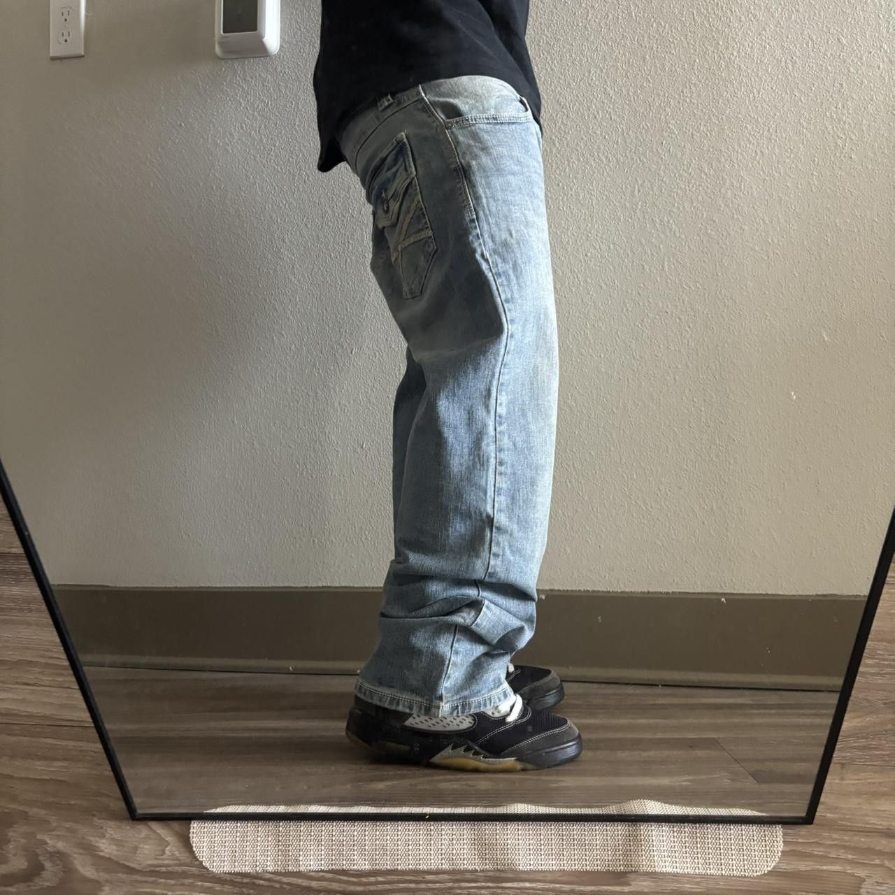 Japanese Brand Crazy Vintage Y2K/2000s Grunge Light Wash Skater Denim Jeans! 32x30 Size US 32 / EU 48 - 2 Thumbnail