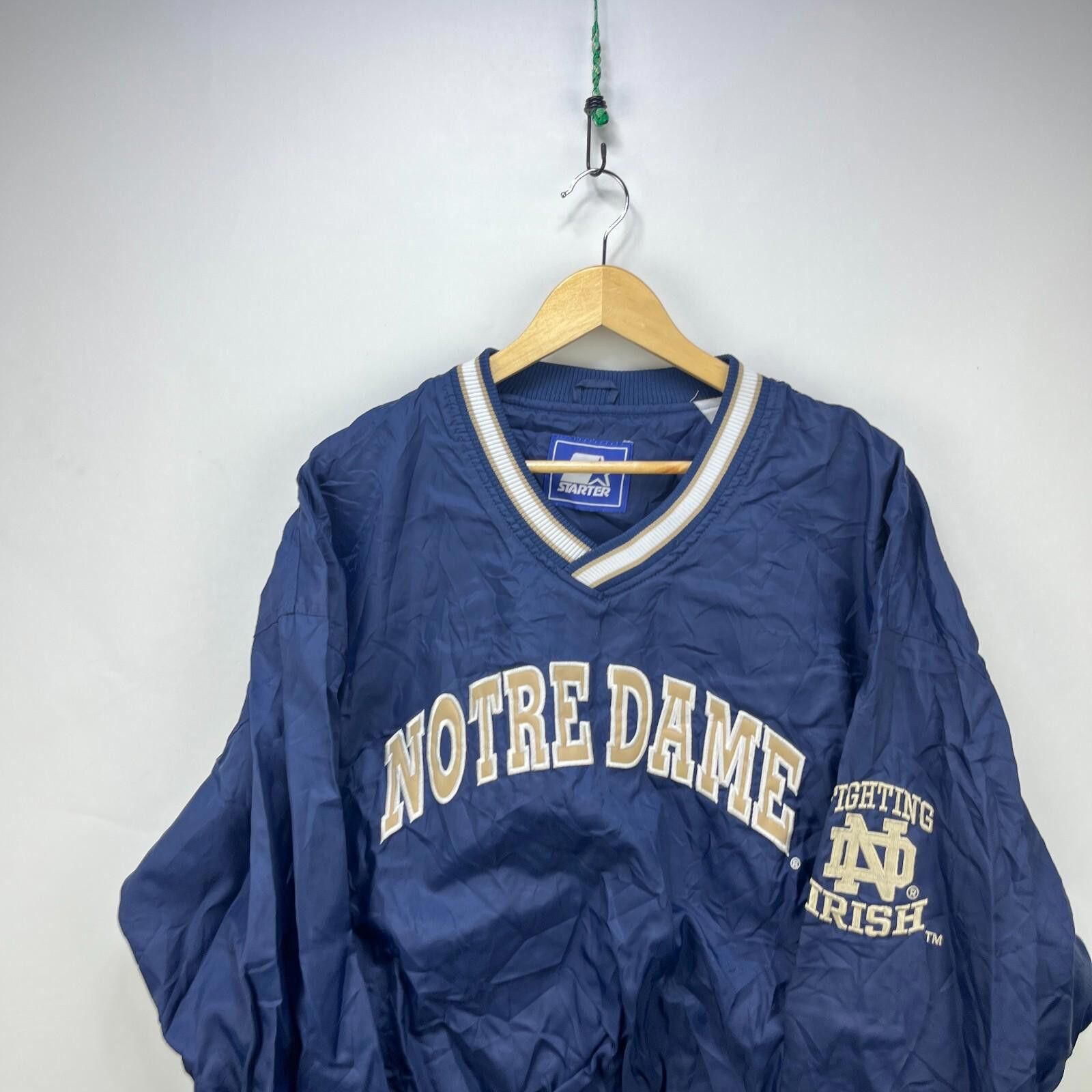 Starter Vintage 90s Notre Dame Fighting Irish Starter Jacket XL Size ONE SIZE - 2 Thumbnail
