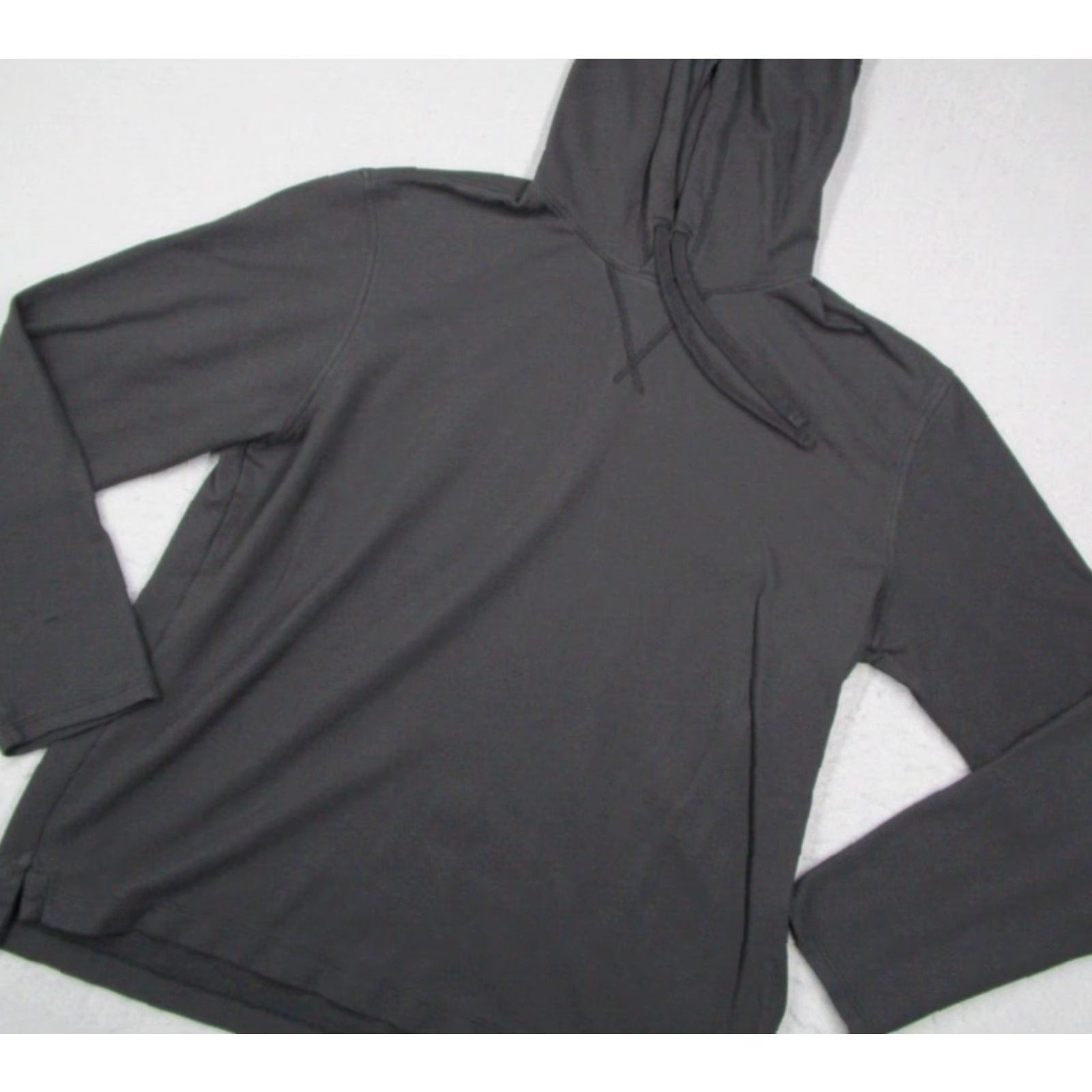 Vintage ATM Anthony Thomas Melillo Black Pima Cotton Hoodie Mens Large Long Sleeve Pullover Drawstring Crew Neck Size US L / EU 52-54 / 3 - 2 Thumbnail