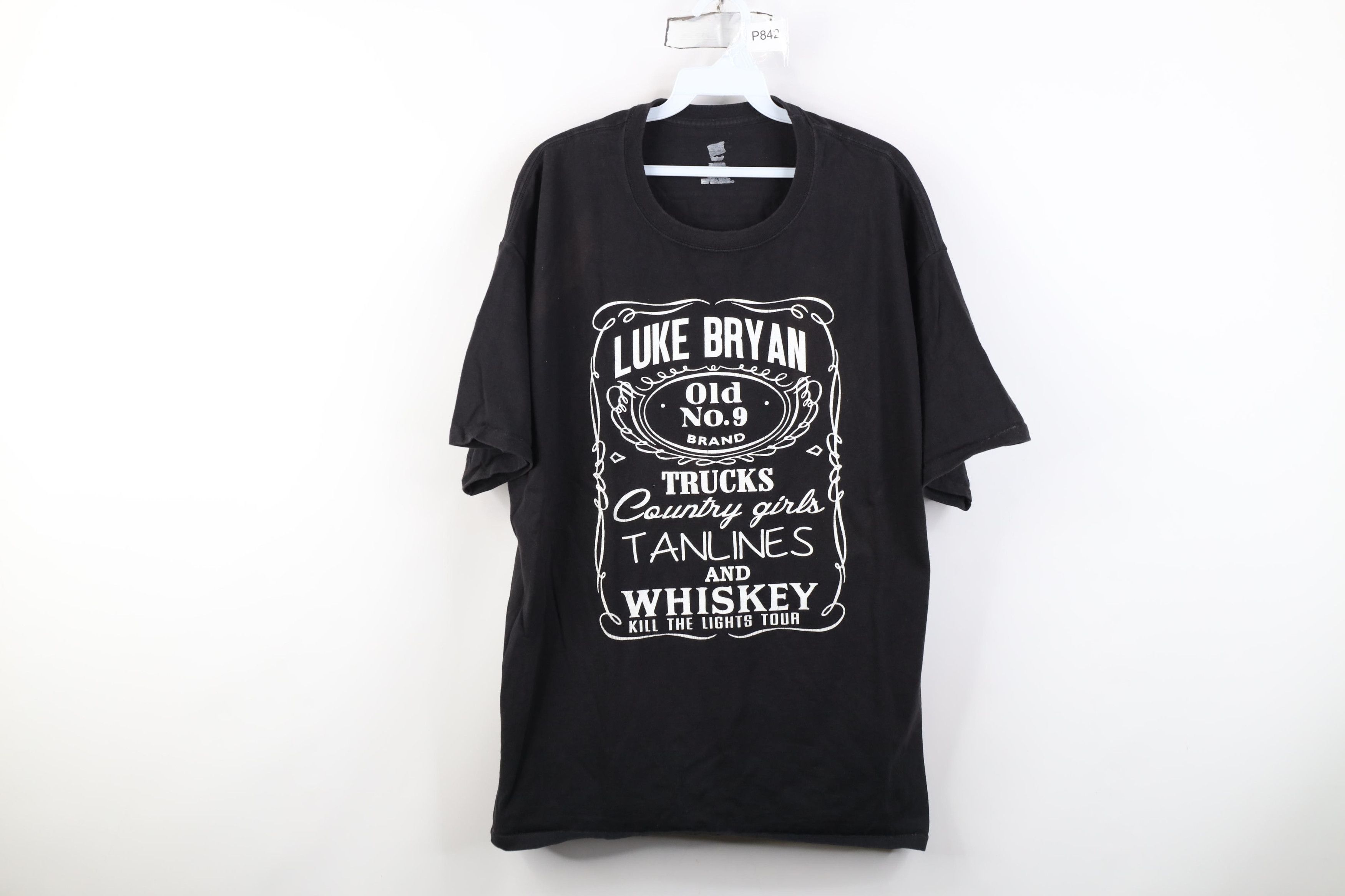 Vintage Y2K The Lights Tour Luke Bryan Band T-Shirt Jack Daniels Size US XL / EU 56 / 4 - 1 Thumbnail