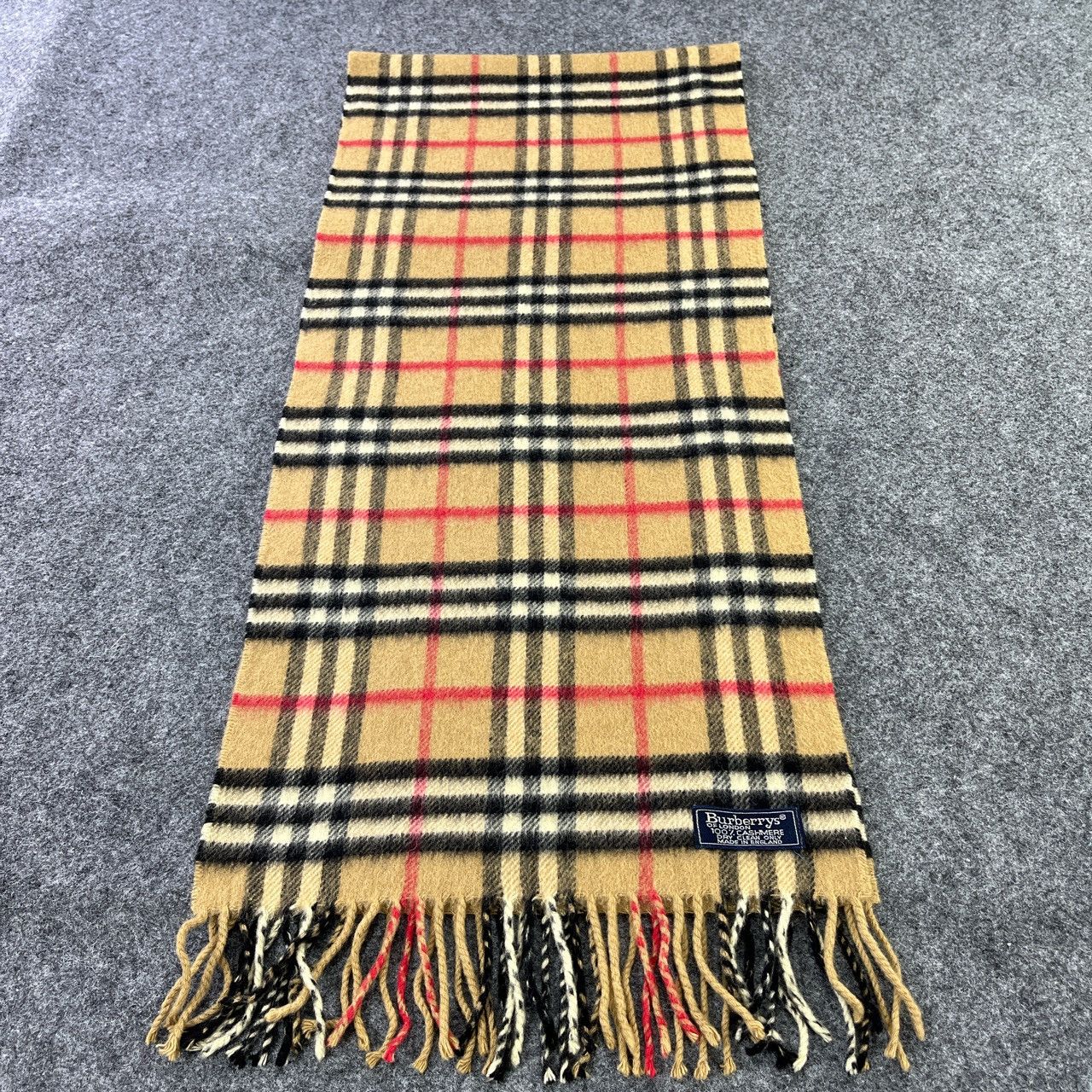 Burberry × Vintage Burberry Nova Check Scarf / Muffler / Neckwear - T107 Size ONE SIZE - 2 Thumbnail