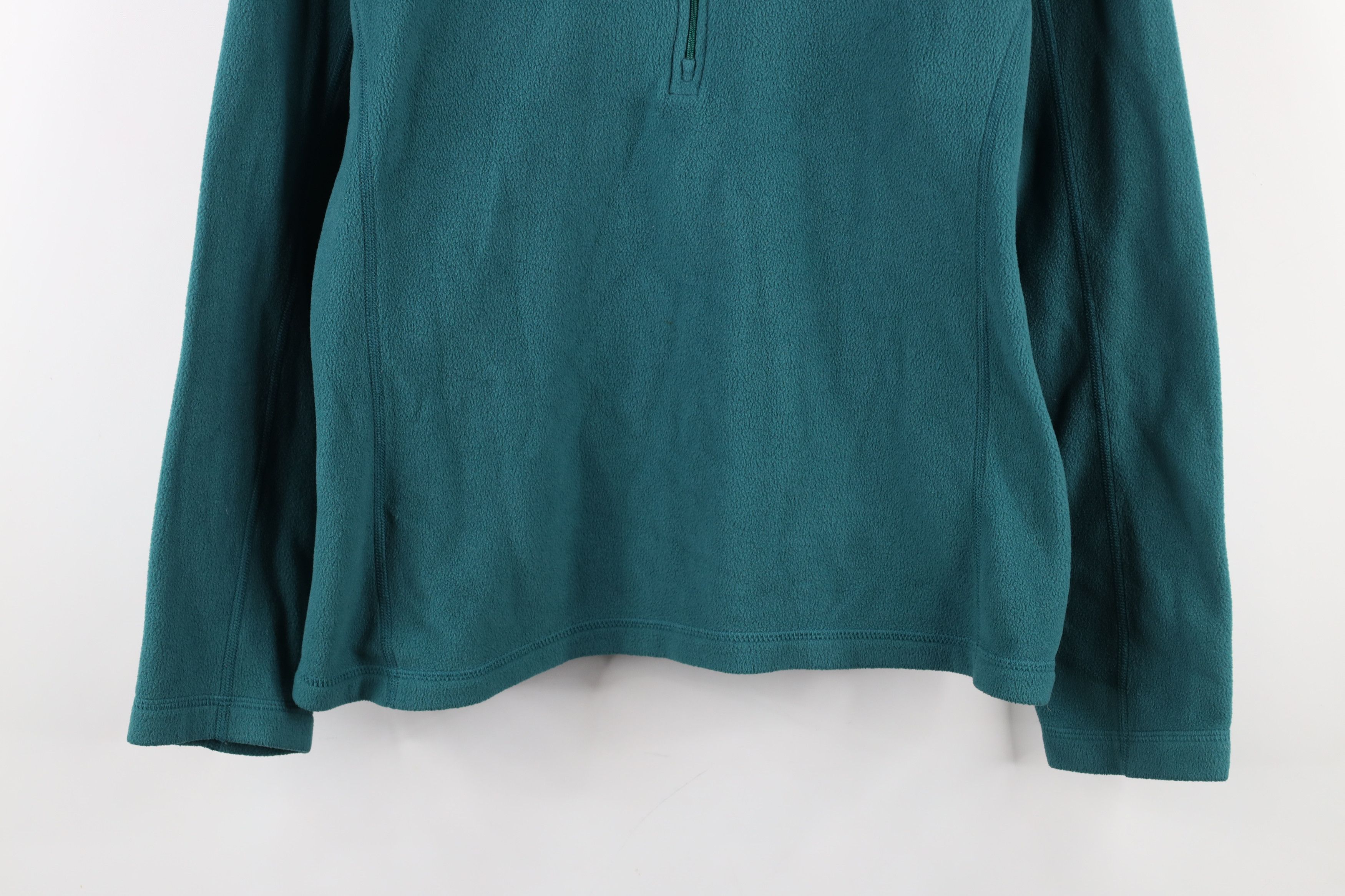 Patagonia × Vintage Patagonia Micro D 1/4 Zip Fleece Pullover Sweater Green Size L / US 10 / IT 46 - 3 Thumbnail
