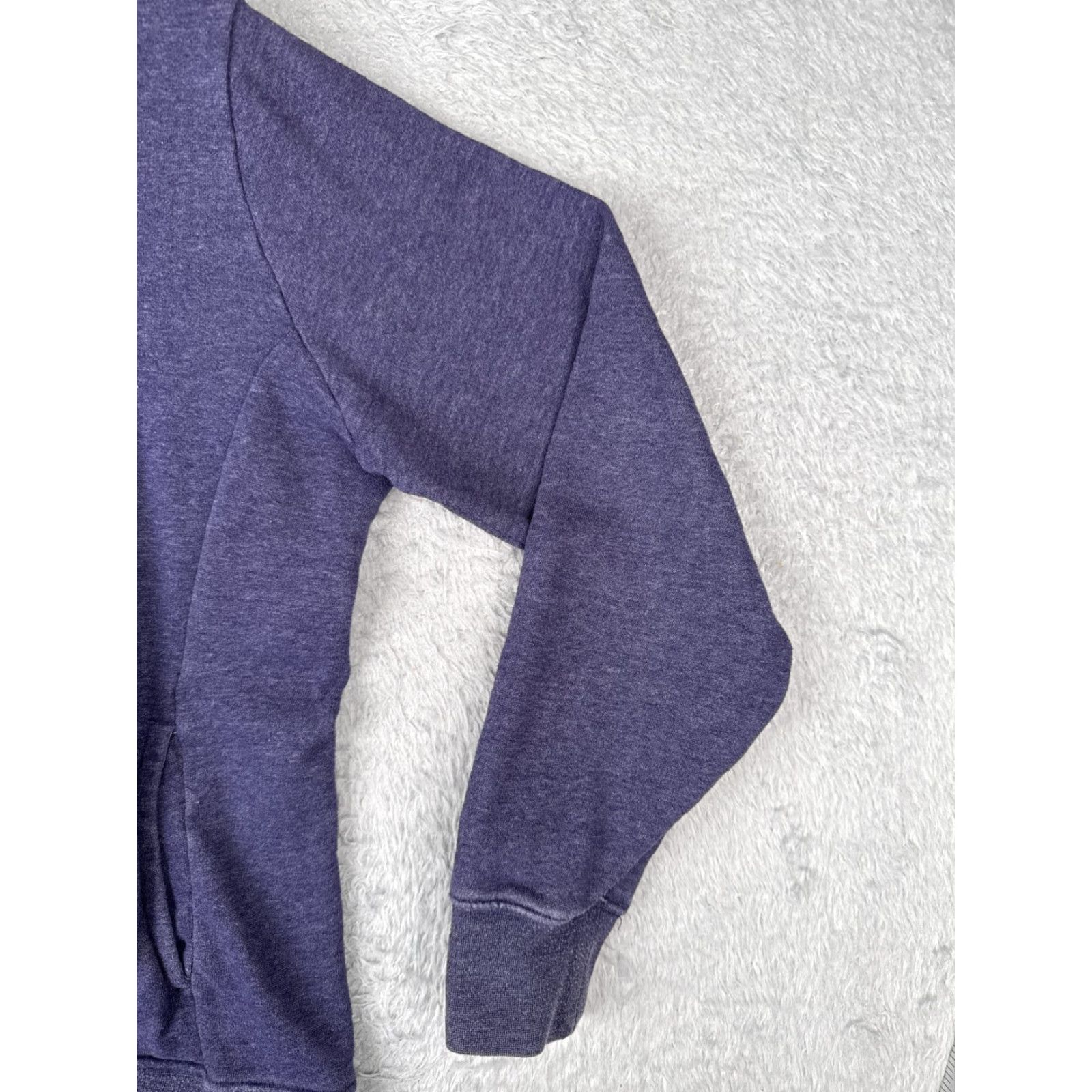 The North Face The North Face Hoodie Women Small Purple Pullover Pockets Cotton Blend Logo Sweatshirt Pullover Size S / US 4 / IT 40 - 2 Thumbnail