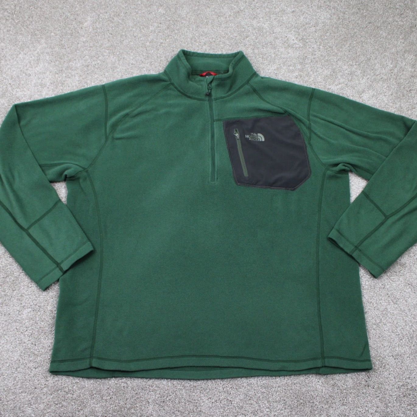 The North Face The North Face Sweatshirt Mens XL Green TKA 100 Trinity Alps 1/4 Zip Pullover Size US XL / EU 56 / 4 - 2 Thumbnail