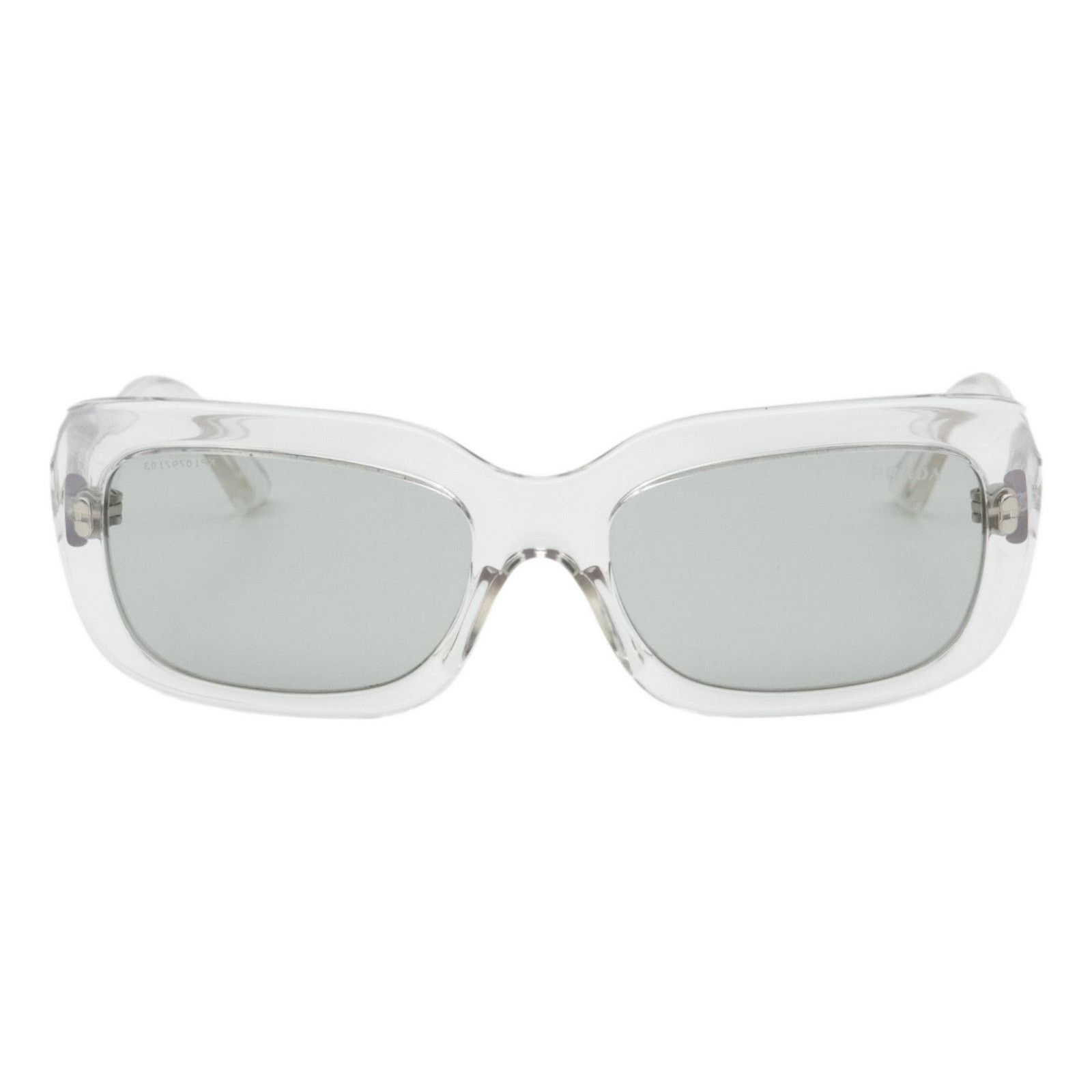 Prada Prada Symbol Silver Logo Transparent Square Sunglasses Size ONE SIZE - 2 Thumbnail