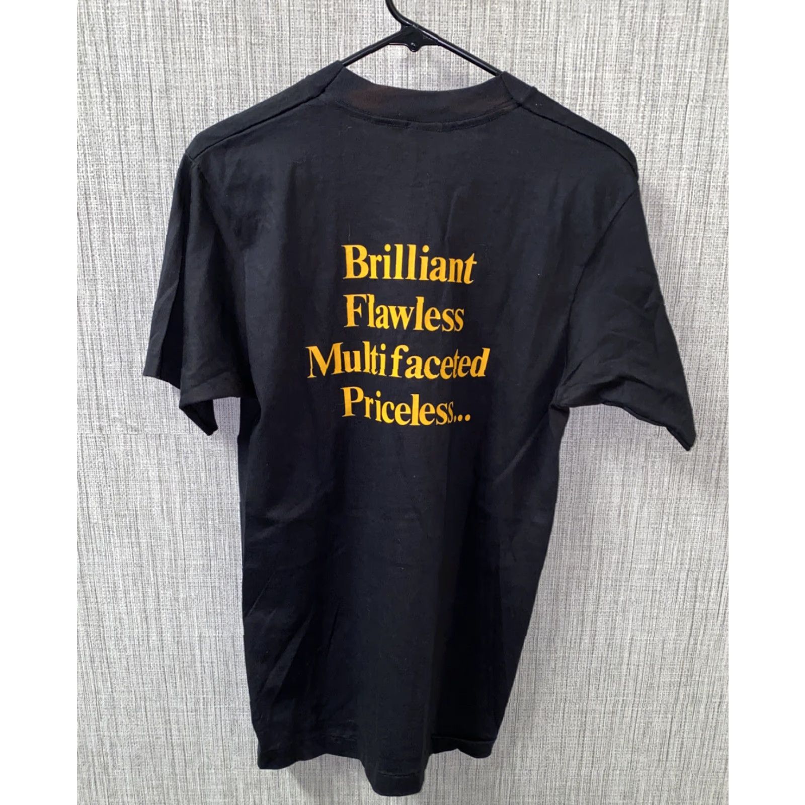 Fruit Of The Loom Fruit of the Loom T-Shirt Mens Black Gems Short Sleeve Size M USA Size US M / EU 48-50 / 2 - 3 Thumbnail