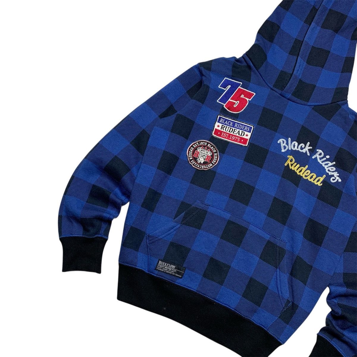 Japanese Brand Buckflow Street Motorcycle Rudead Hoodie Plaid Ifsix Style Size US M / EU 48-50 / 2 - 2 Thumbnail