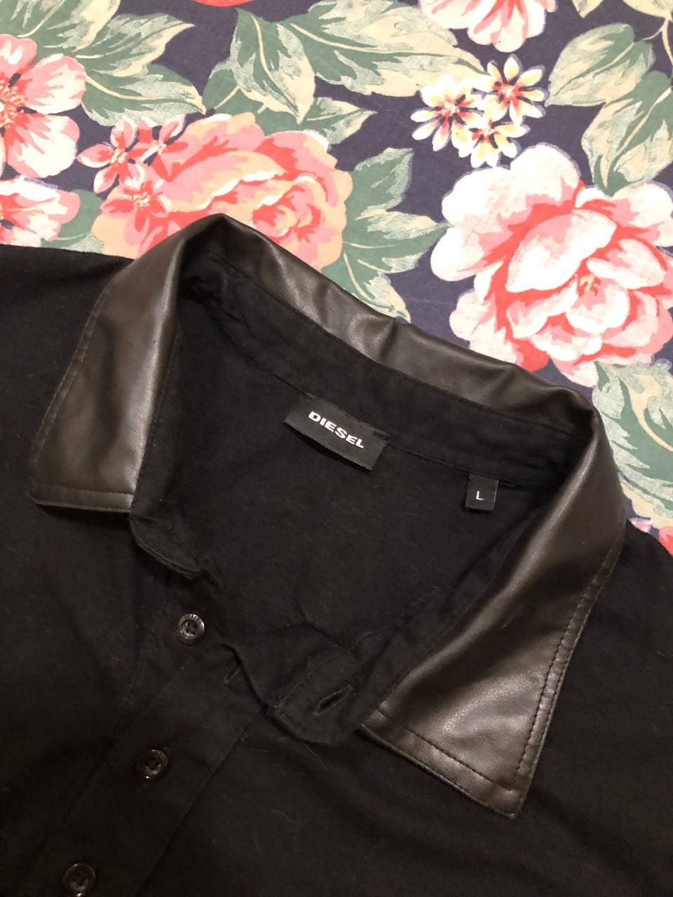 Diesel Vintage Polo black Diesel logo crazy Y2K size L T-shirt Size US L / EU 52-54 / 3 - 8 Thumbnail