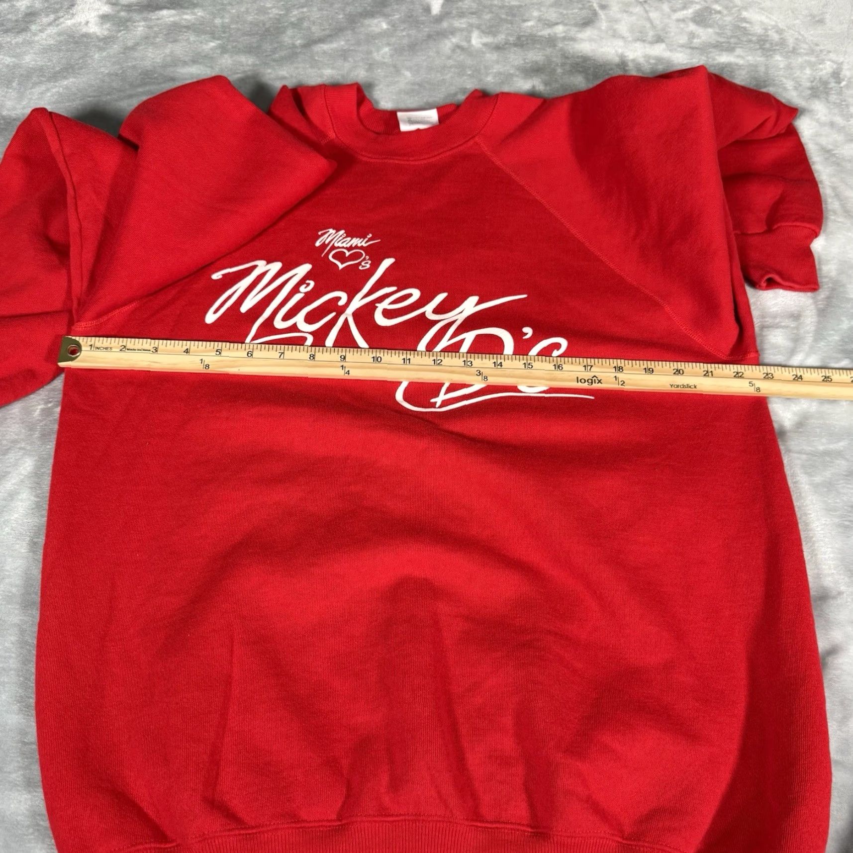 Vintage VINTAGE Miami Loves Mickey Ds Sweatshirt Mens XL (Fits L) McDonalds USA 90s Size US L / EU 52-54 / 3 - 5 Thumbnail